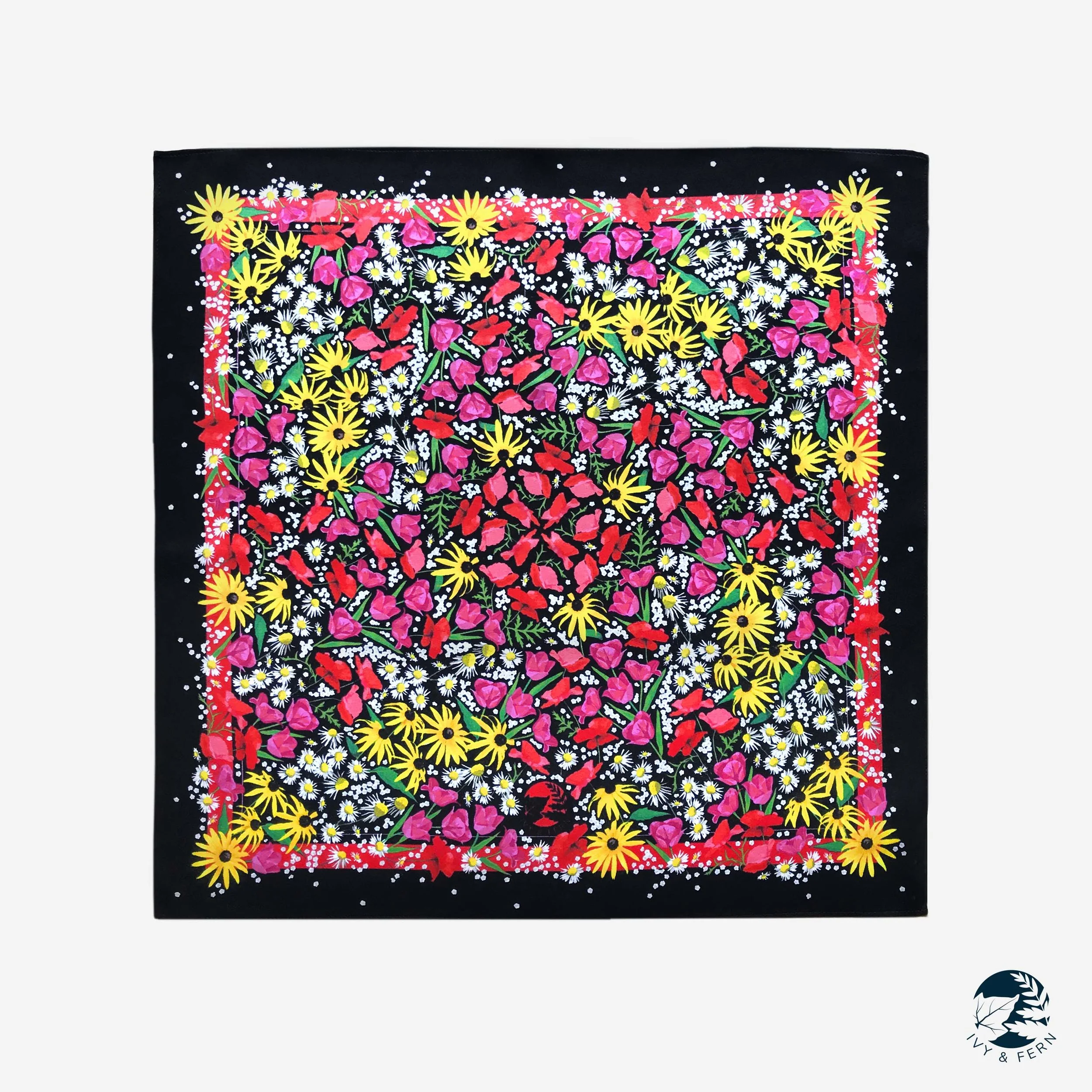 DITSY FLORAL SILK SCARF
(42cm x 42cm)