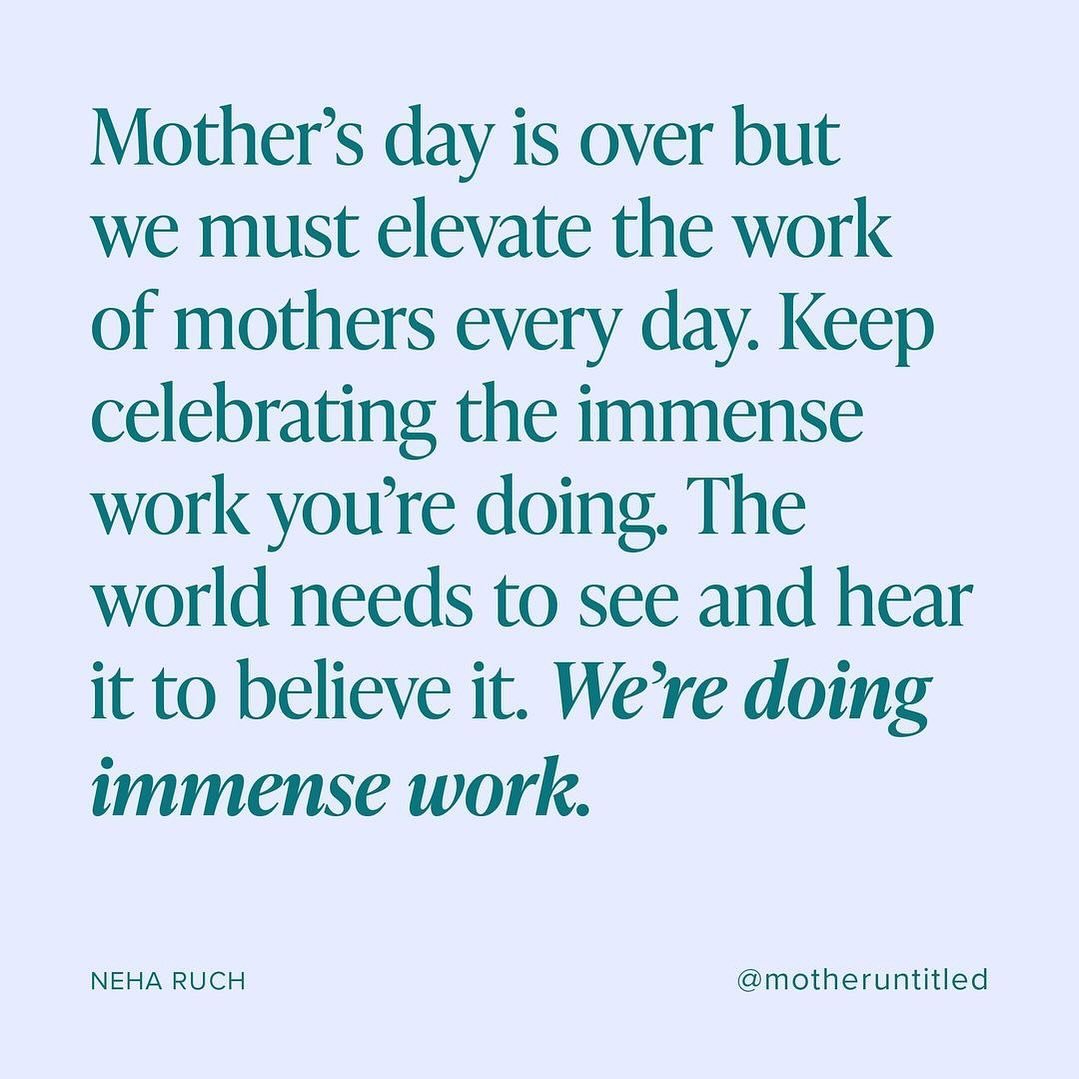 Hey mamas! We see you and we celebrate you. Every. Damn. Day. 

via @motheruntitled