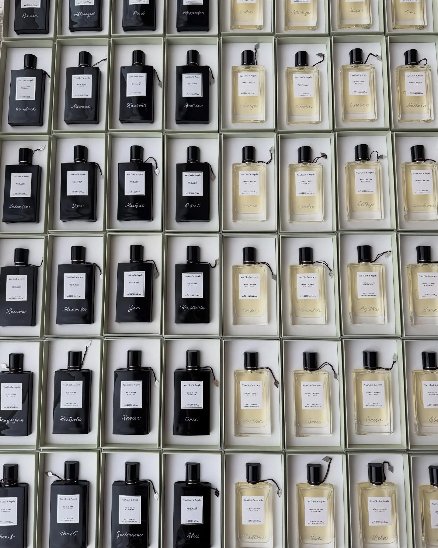 Over 70 fragrance bottles hand-engraved for @vancleefarpels 🤍

This kind of high-volume work is not for the faint of heart 😄 Lots of in-studio projects on top of on-site events over here!

The holiday season is in full swing 💫

.
.
.
.
.
#eventeng