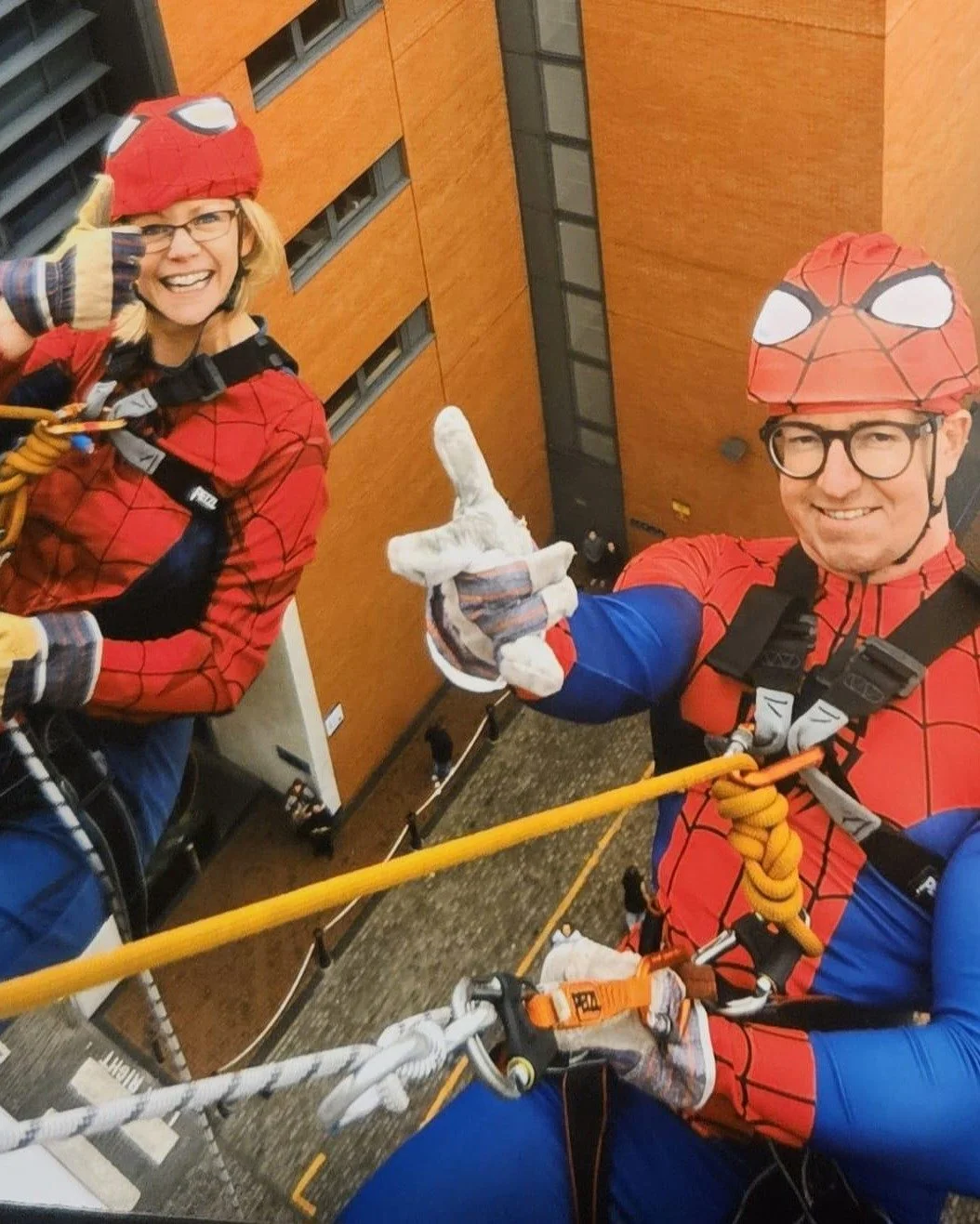 Taking fundraising to new heights!

Yesterday, our Associate, Sean-Paul Tester and Operations Manager, Dee Pardoe, put their nerves to the test, abseiling down 3 Brindley Place in Birmingham City Centre - all in support of Solihull Hospital. 

&quot;