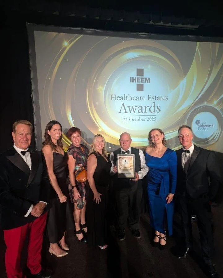 We&rsquo;re delighted to share that The Stonebow Unit, an Adult Mental Health Facility in Hereford, was Highly Commended in the Refurbishment Project of the Year category at the @healthcareestates Awards 2025! Our Director, Steve Umbers, attended the