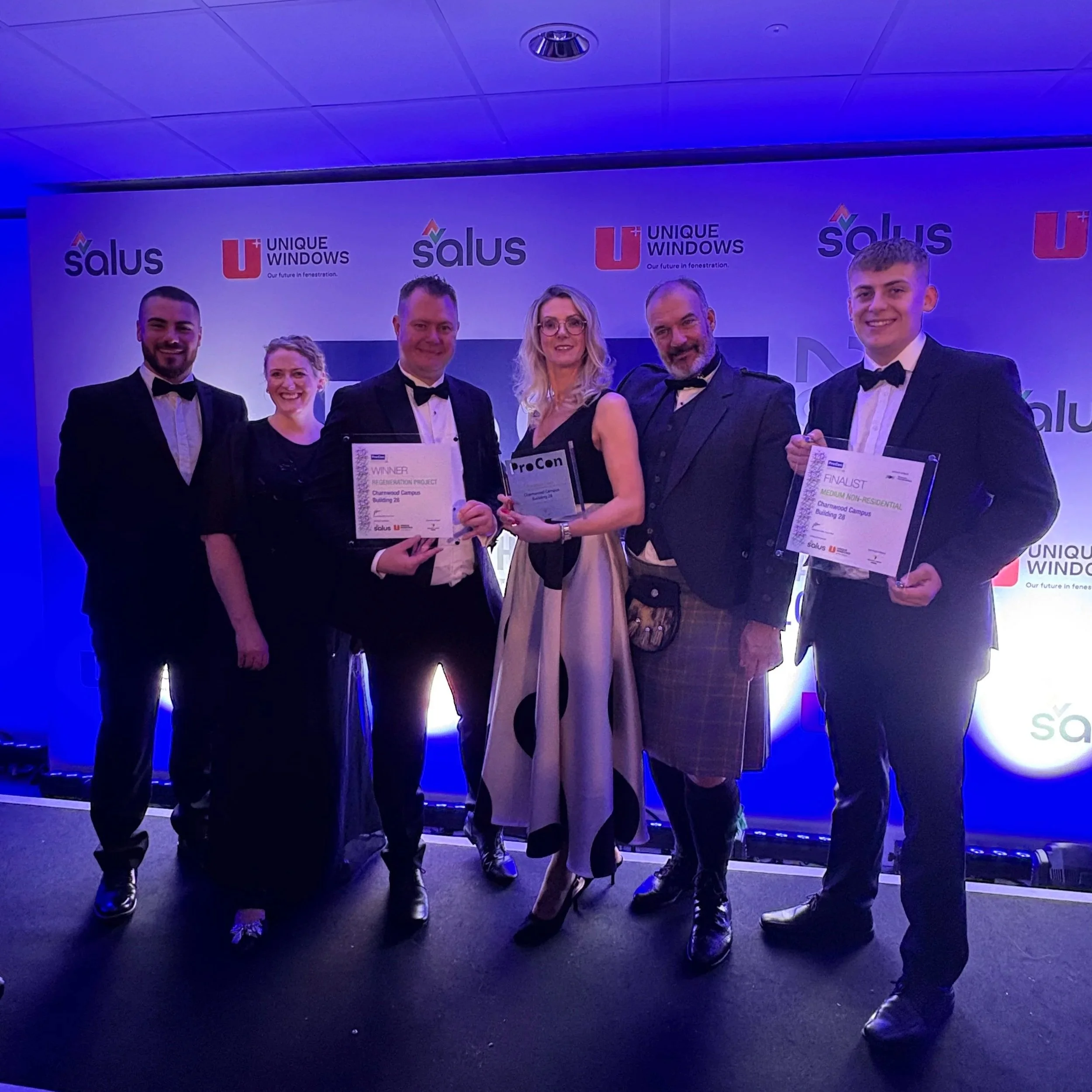 Charnwood Campus wins the Regeneration Award at ProCon Leicestershire 2025