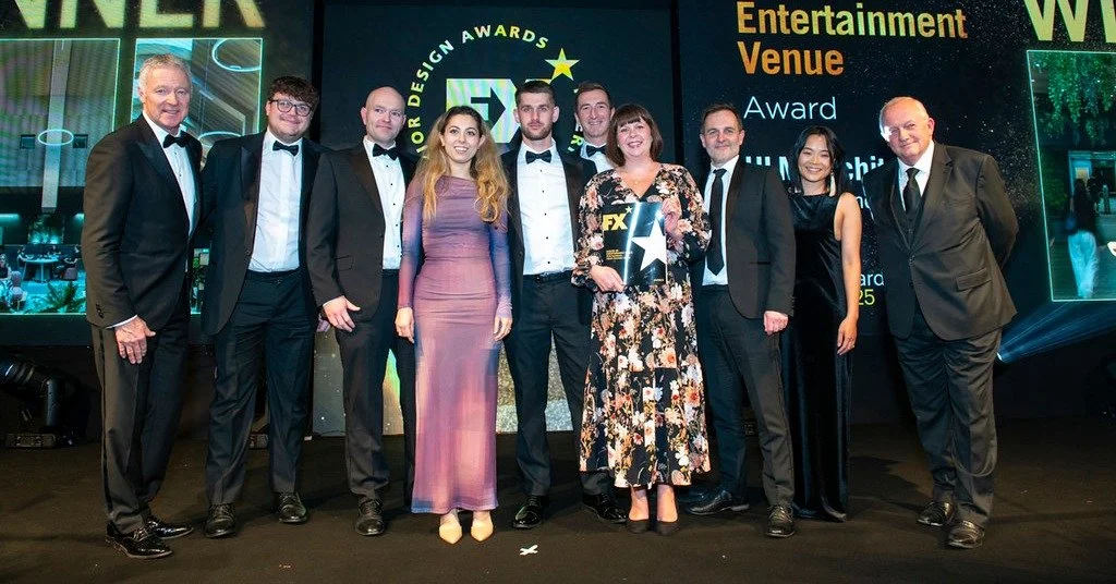 We're delighted to share that the University of Leeds Health Sciences Library won the Leisure or Entertainment Venue Award at the FX Awards last night! 🎉

Our Associate Director, Kevin Ballantyne, attended the awards ceremony in London, celebrating 