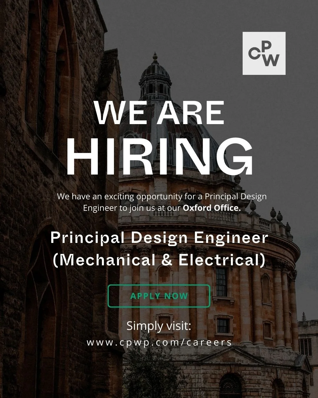 We&rsquo;re growing our Oxford team! 🚀

We&rsquo;re looking for a Principal Mechanical Engineer and Principal Electrical Engineer, to join our expanding Oxford office &ndash; based in one of the UK&rsquo;s most inspiring cities, rich in heritage and