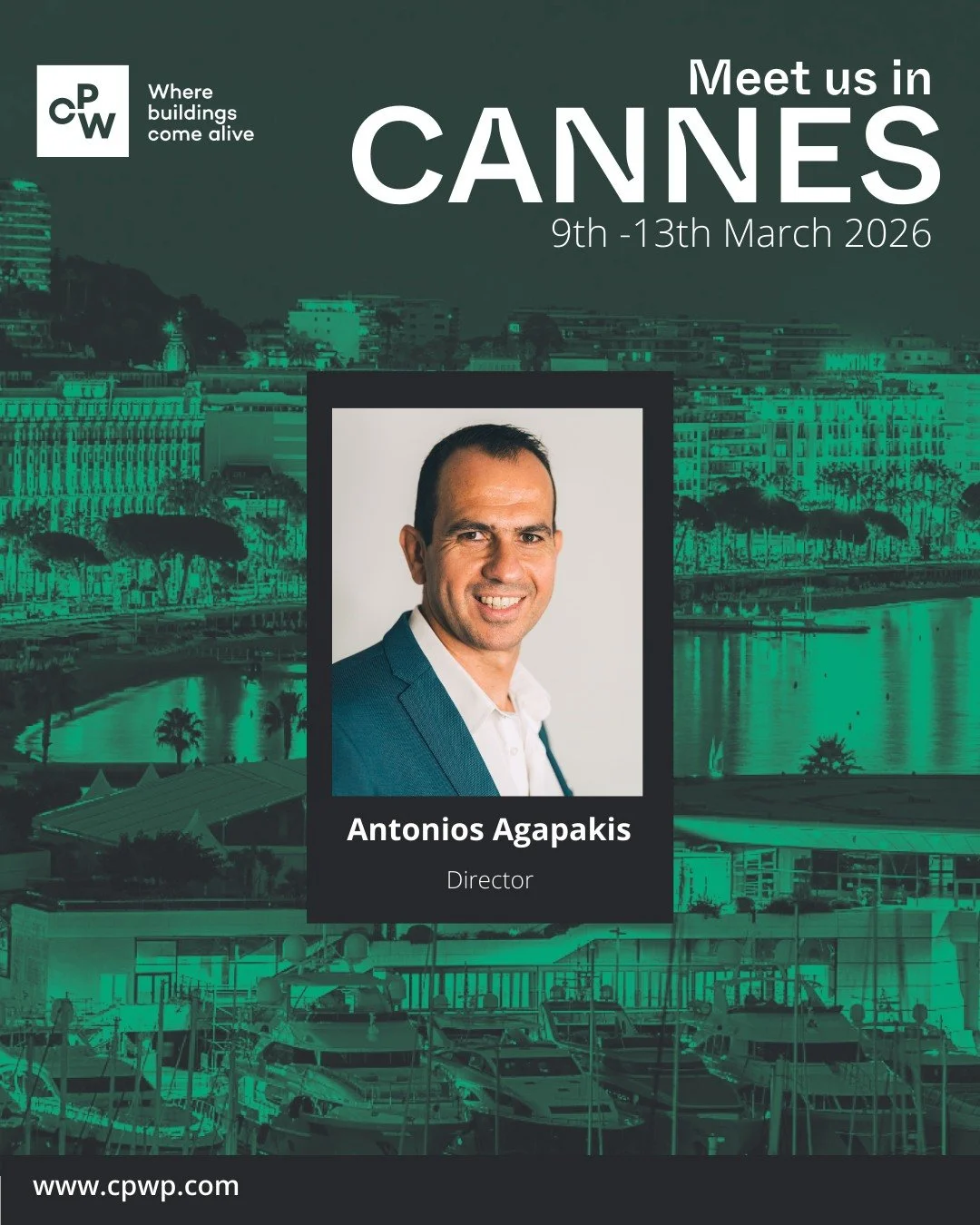 Not long to go until #MIPIM2026 📆

This year, our West Midlands Director, Antonios Agapakis, will be attending &ndash; and he&rsquo;s looking forward to connecting with other industry professionals, and exploring this year's themes!

With over 30 ye