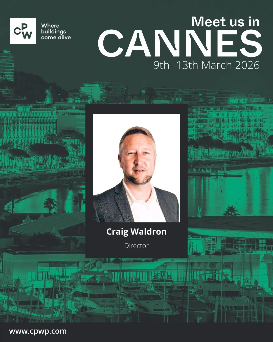 Our East Midlands Director, Craig Waldron, will be representing CPW as part of #TeamNottingham at MIPIM this year &ndash; alongside our fellow CPW Directors attending the event.

&ldquo;We&rsquo;re excited to join Team Nottingham at MIPIM again and c