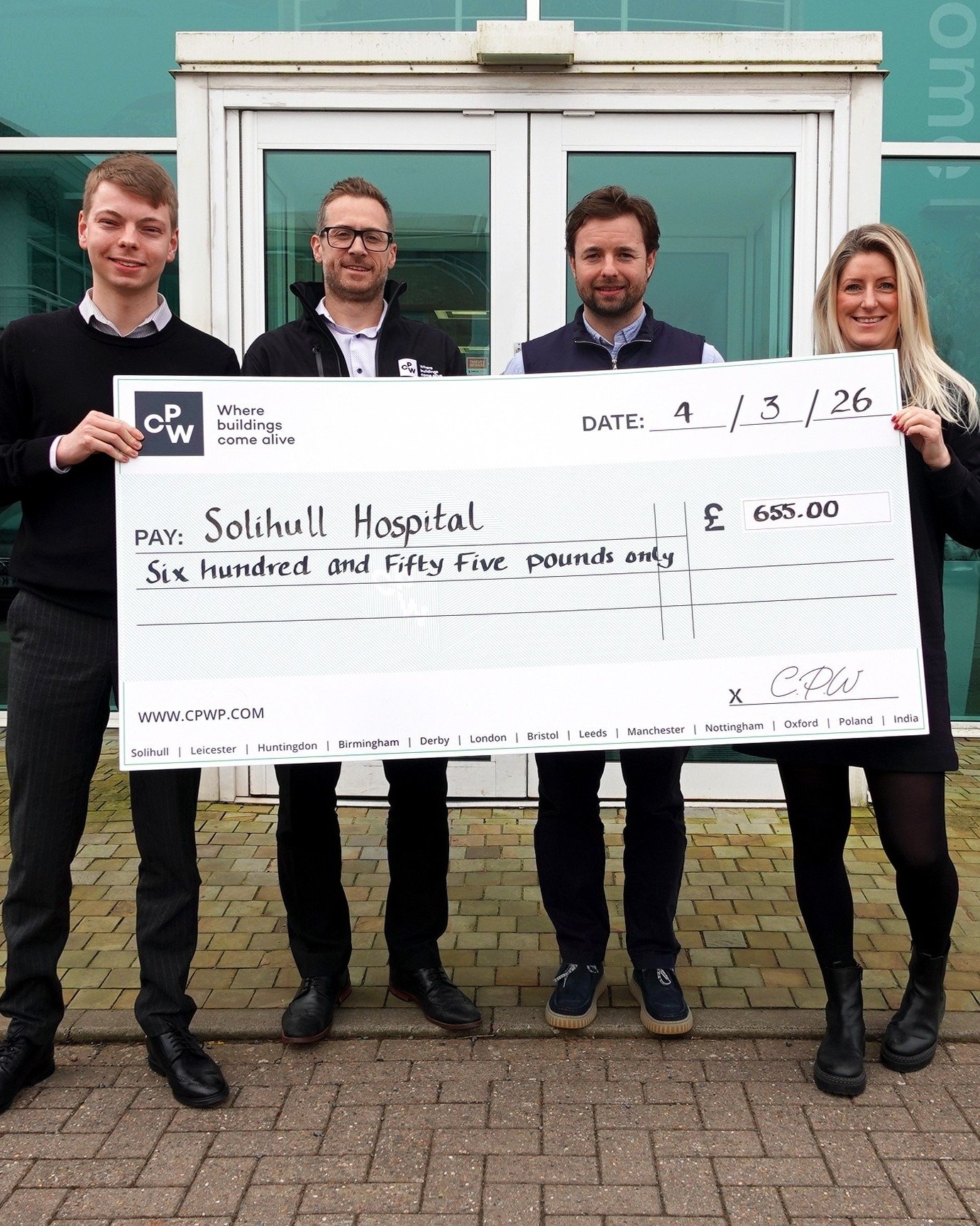 The fundraising continues! Last week, we were delighted to present a cheque to Solihull Hospital Charity @uhbcharity following our SpeedQuiz event last year at Old Silhillians. 🎉

It was a fantastic evening, with incredible support from staff and at