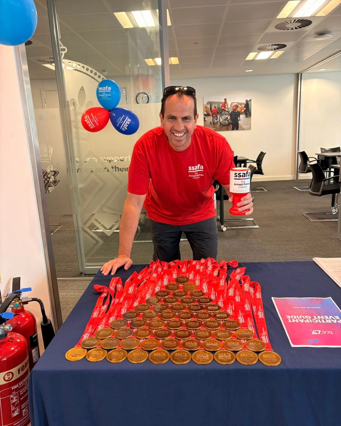 On Sunday, our Director, Antonios Agapakis, and Tukhanh Agapakis from Arcadis, was out supporting this year&rsquo;s London Marathon, volunteering in aid of @ssafaofficial charity alongside a fantastic team of volunteers. 

From handing out water and 
