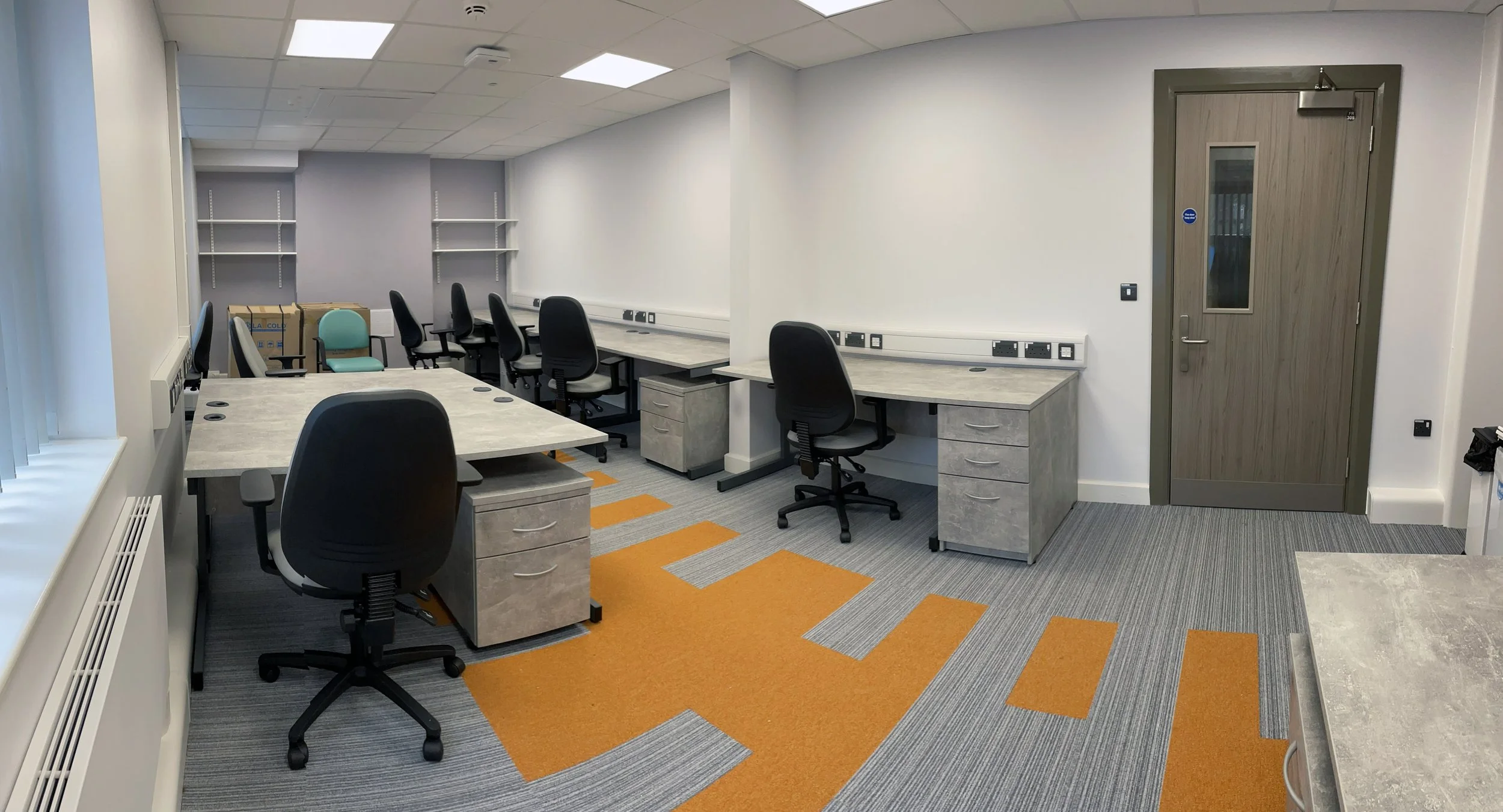 Refurbished interior of Sutton Cottage Hospital, showcasing modern healthcare environments designed to improve patient experience, staff wellbeing and operational performance.