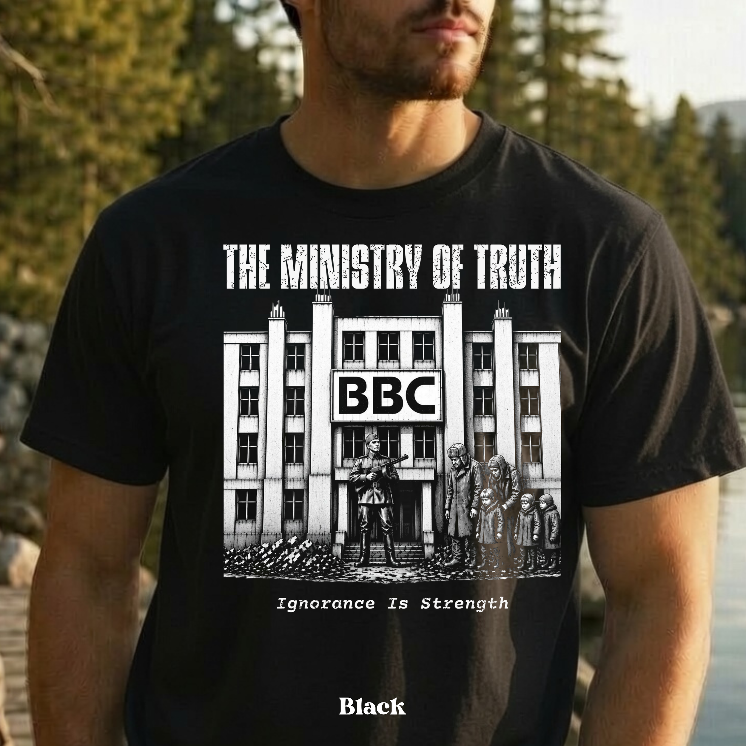 The Ministry of Truth – BBC Edition T-Shirt | Retro Orwellian Design