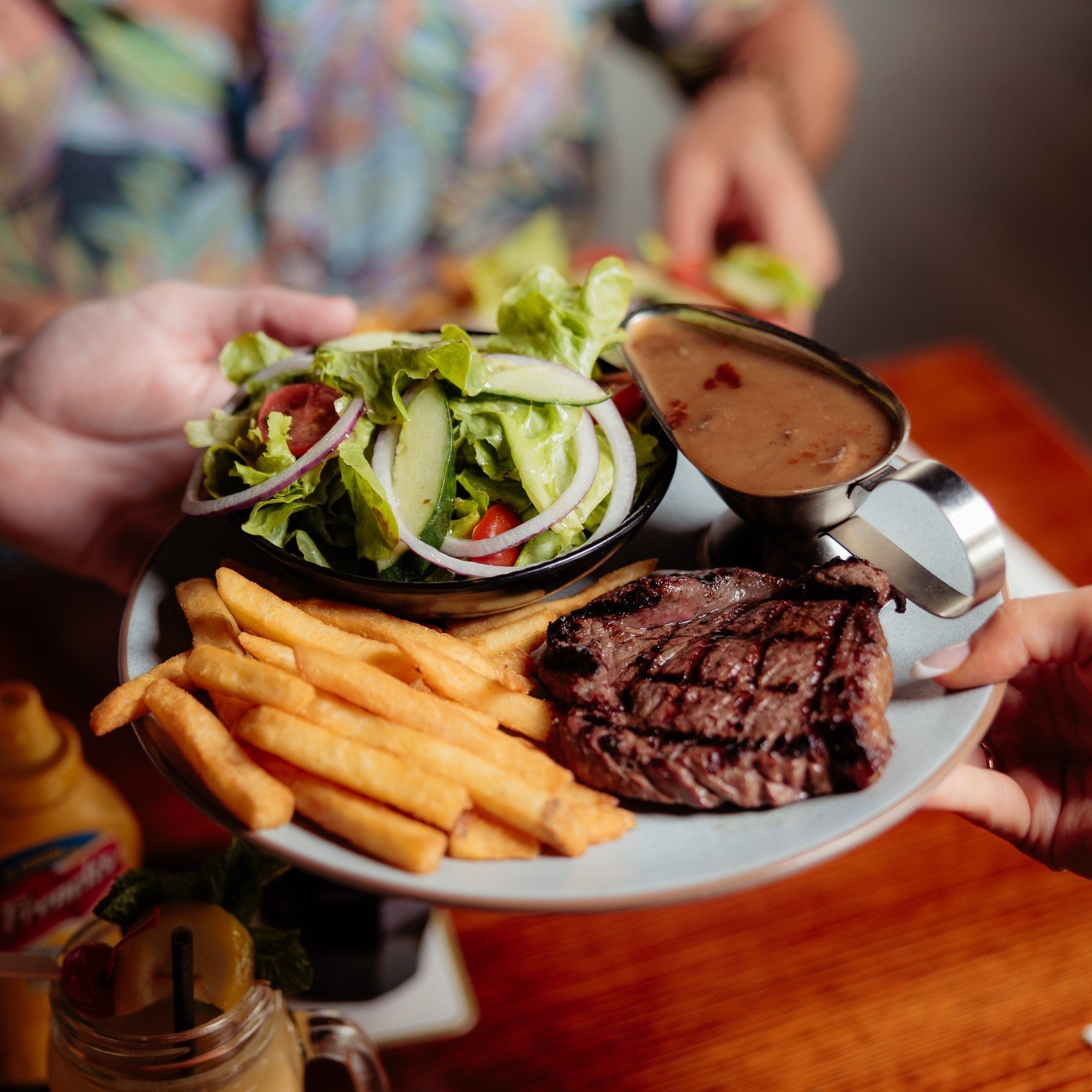 Meat lovers, unite 🥩 Our juicy STEAK &amp; SIP offer is here every Monday for a limited time! 

Indulge in a mouthwatering 200g Rump Steak cooked just the way you like it, paired perfectly with fries, salad, and your choice of local tap beer, house 