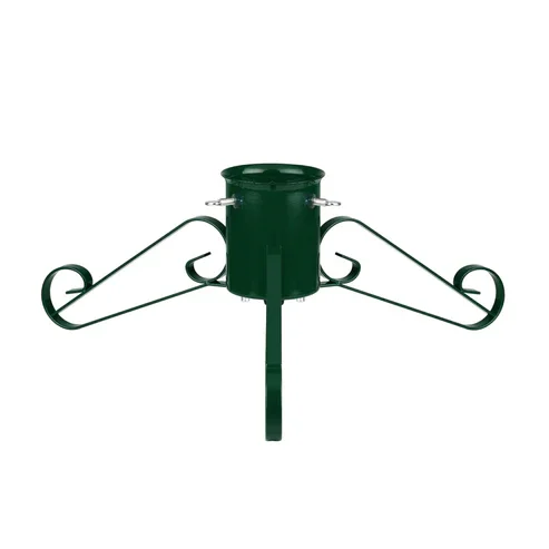 Traditional Scroll Leg Metal Tree Stand - Green