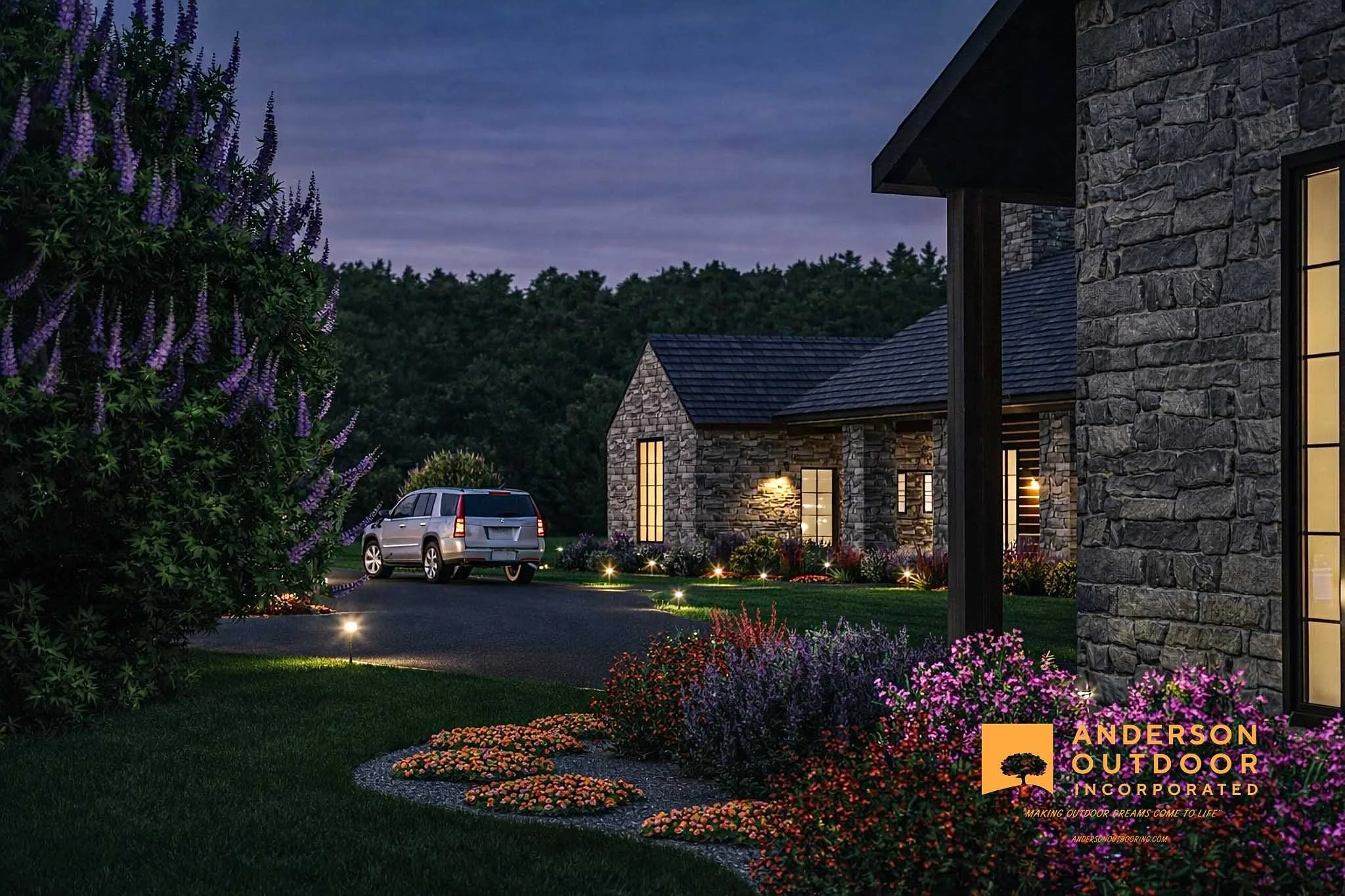 Landscape design in Fredericksburg Texas