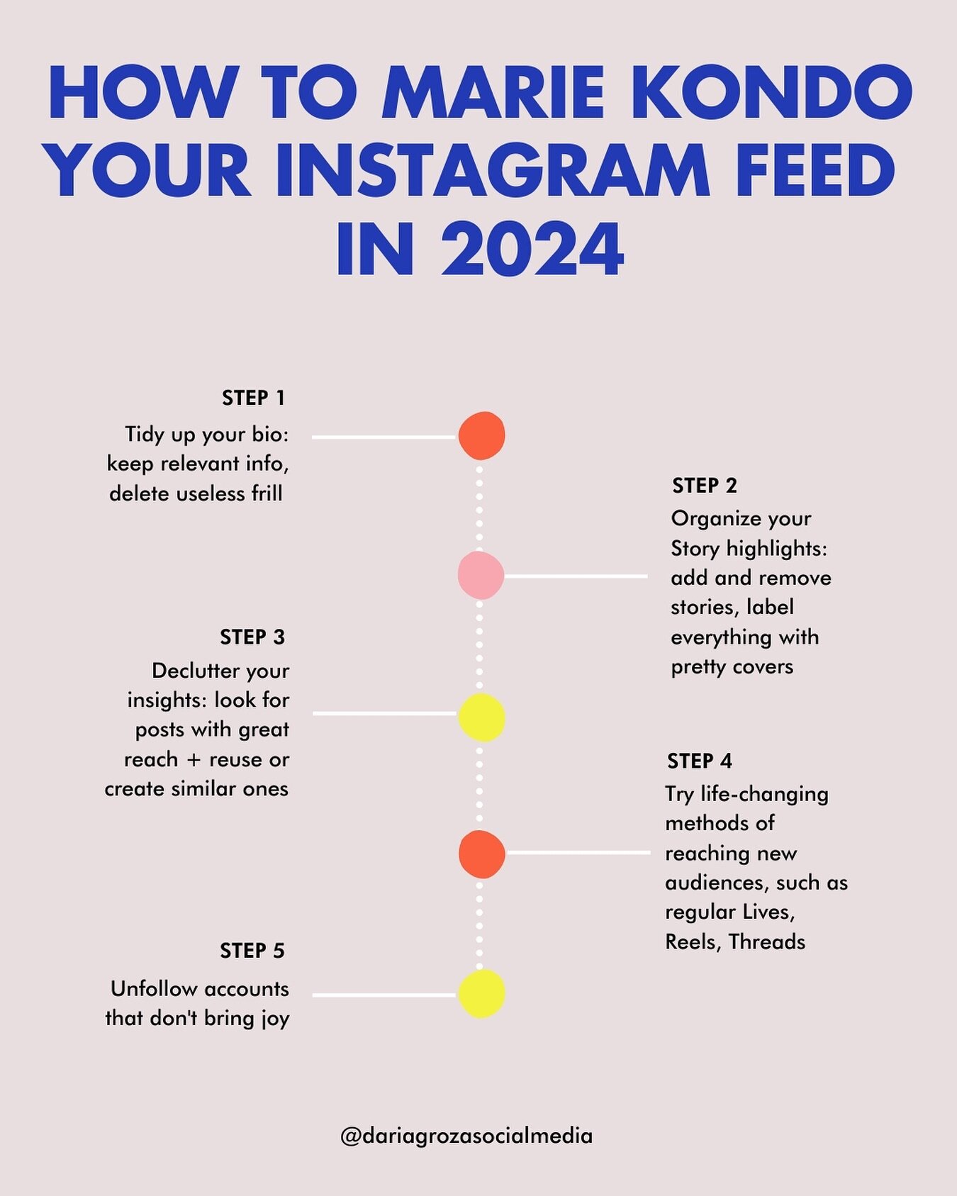 Still organizing your life after this extra long January? 

Don&rsquo;t forget to include your Instagram feed! 🤭

SAVE this post for happy Marie Kondo-ing! 

#socialmediamarketer #instagramtips101 #instagramtipsfornewbies #instagramtipsforsuccess #b