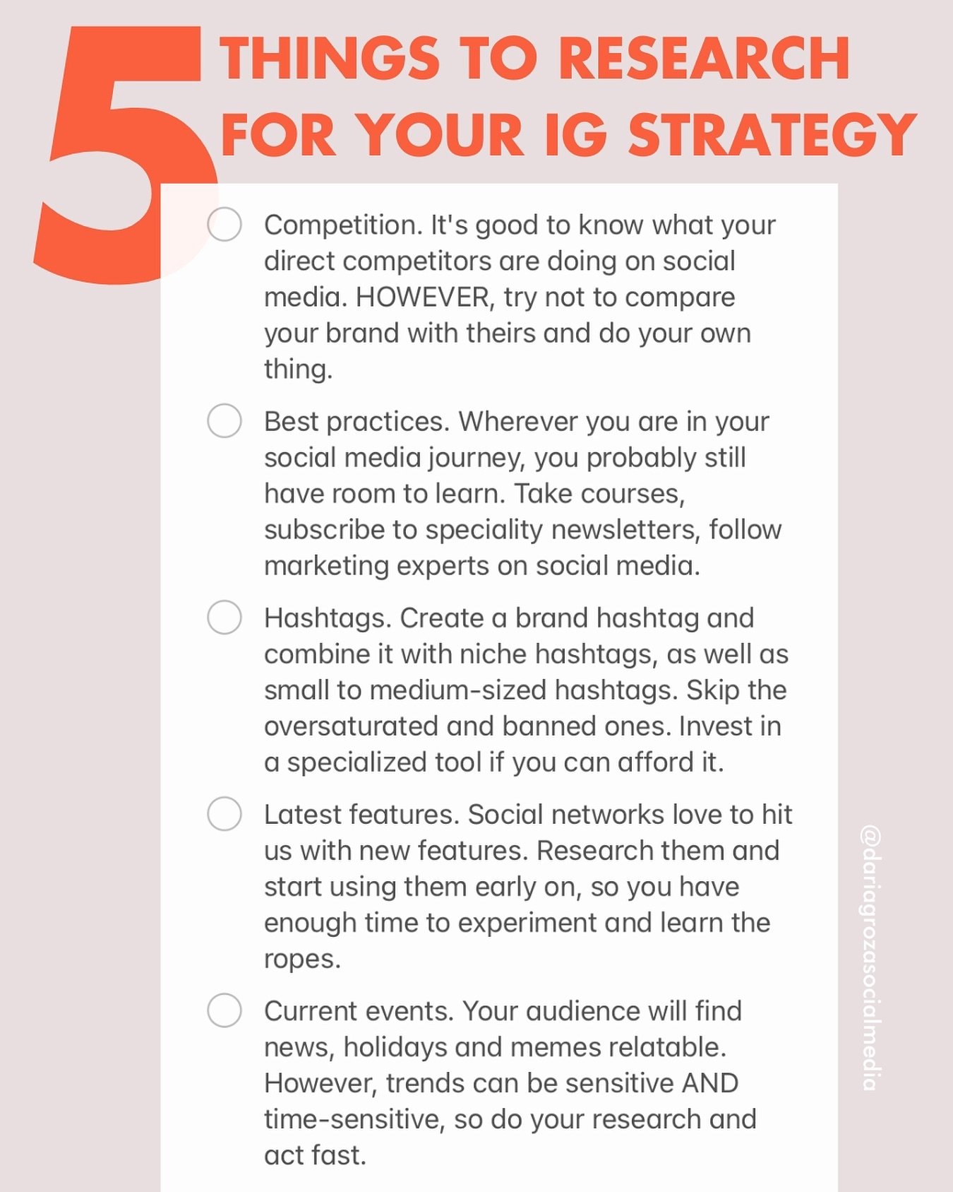 No one is too sweet for an Instagram strategy 😉

Add these 5 points to your research list and let me know where you&rsquo;ll get started! 👇 I&rsquo;ve been loving the courses and resources from @hubspot lately, so that&rsquo;s where I am right now.