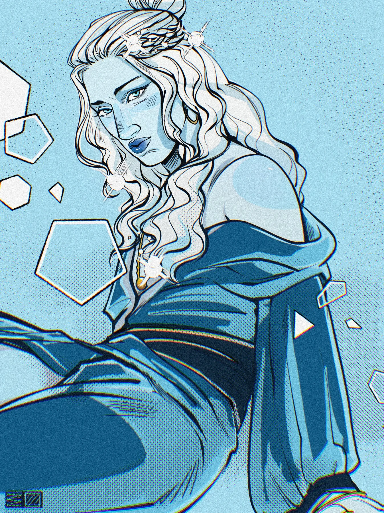 Semi Realistisch - Halfbody - Verlaufscoloration - Grob