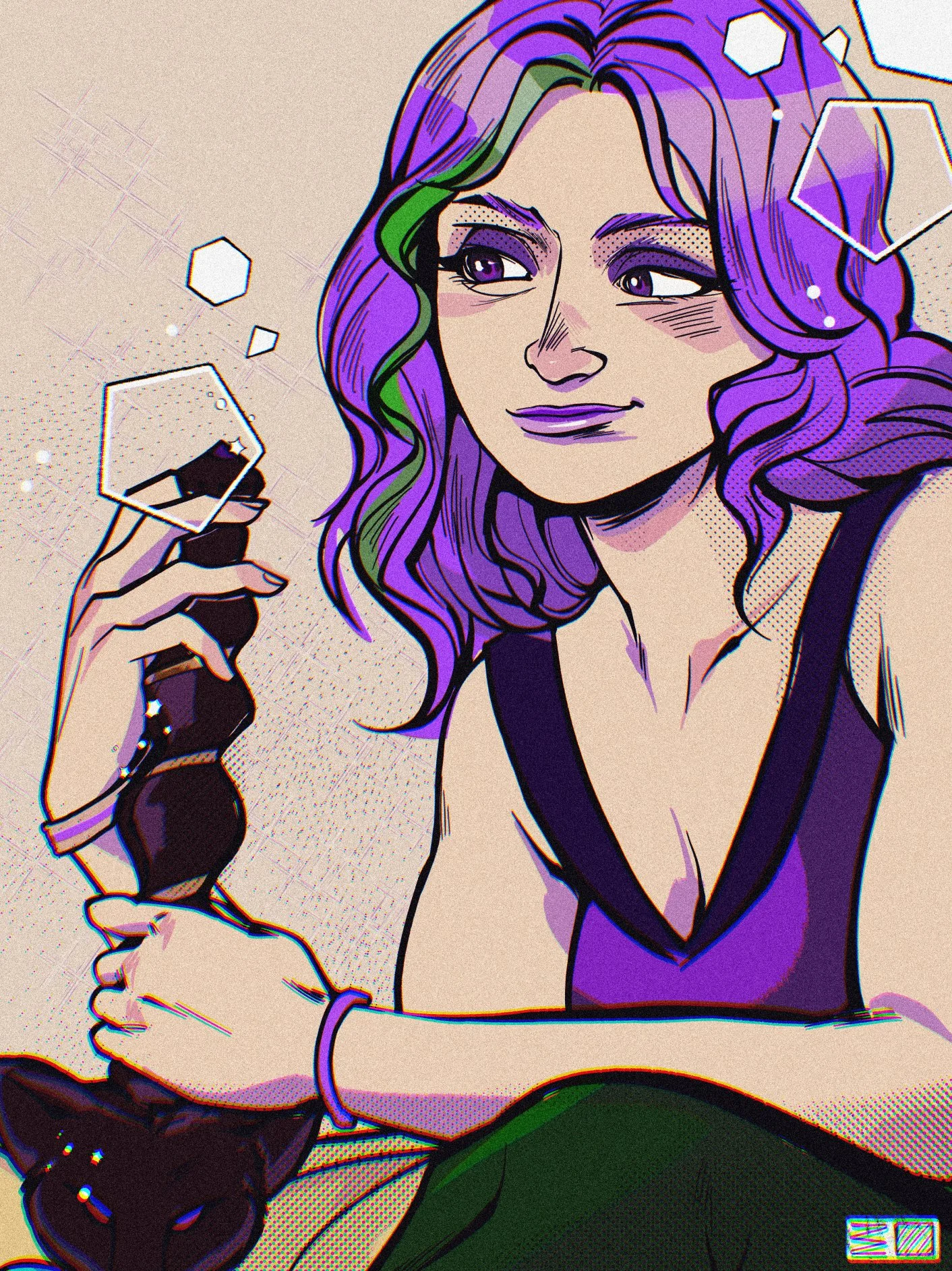 Disneylike  - Halfbody - Verlaufscoloration - Grob