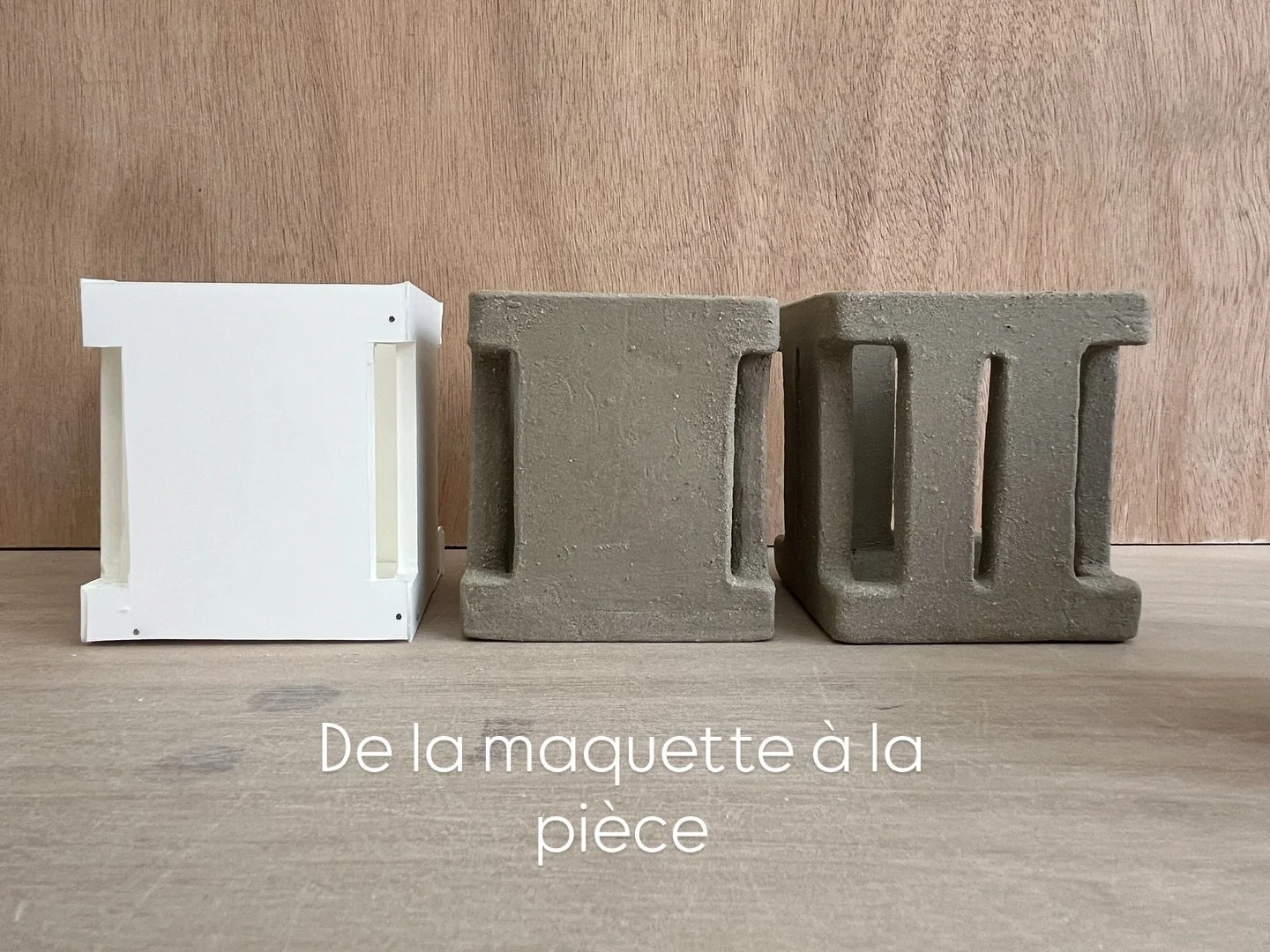 De la maquette &agrave; la pi&egrave;ce. 

J&rsquo;ai fabriqu&eacute; quelques photophores &agrave; partir de  ma maquette. Le design a &eacute;volu&eacute; vers un esth&eacute;tique plus a&eacute;r&eacute;. 

Je vais pouvoir ensuite &eacute;mailler 