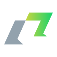 Stylized logo with gray, green, and black elements.