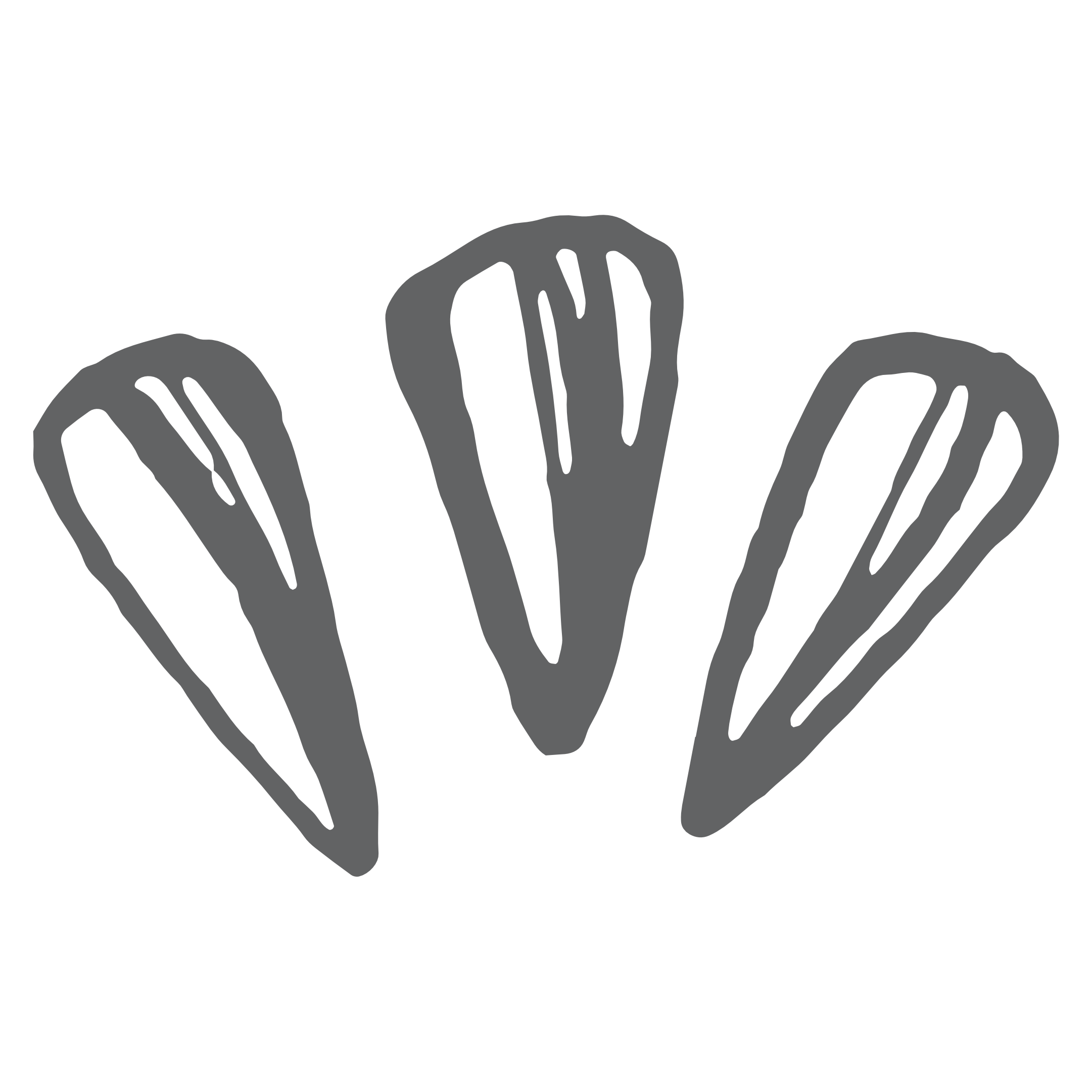 Geometric drawing of an outline square with sections divided by vertical, horizontal, and circle lines.