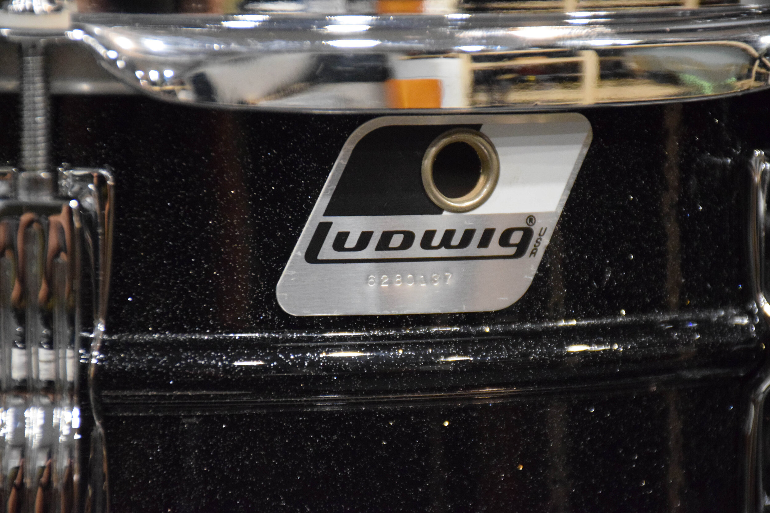 1990's Ludwig Black Galaxy Acrolite - 5X14