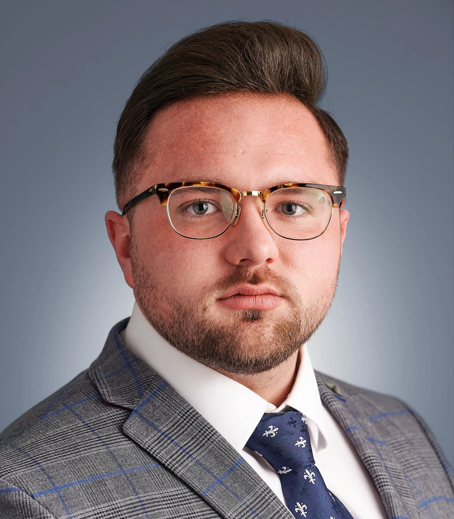 company headshot gradient background