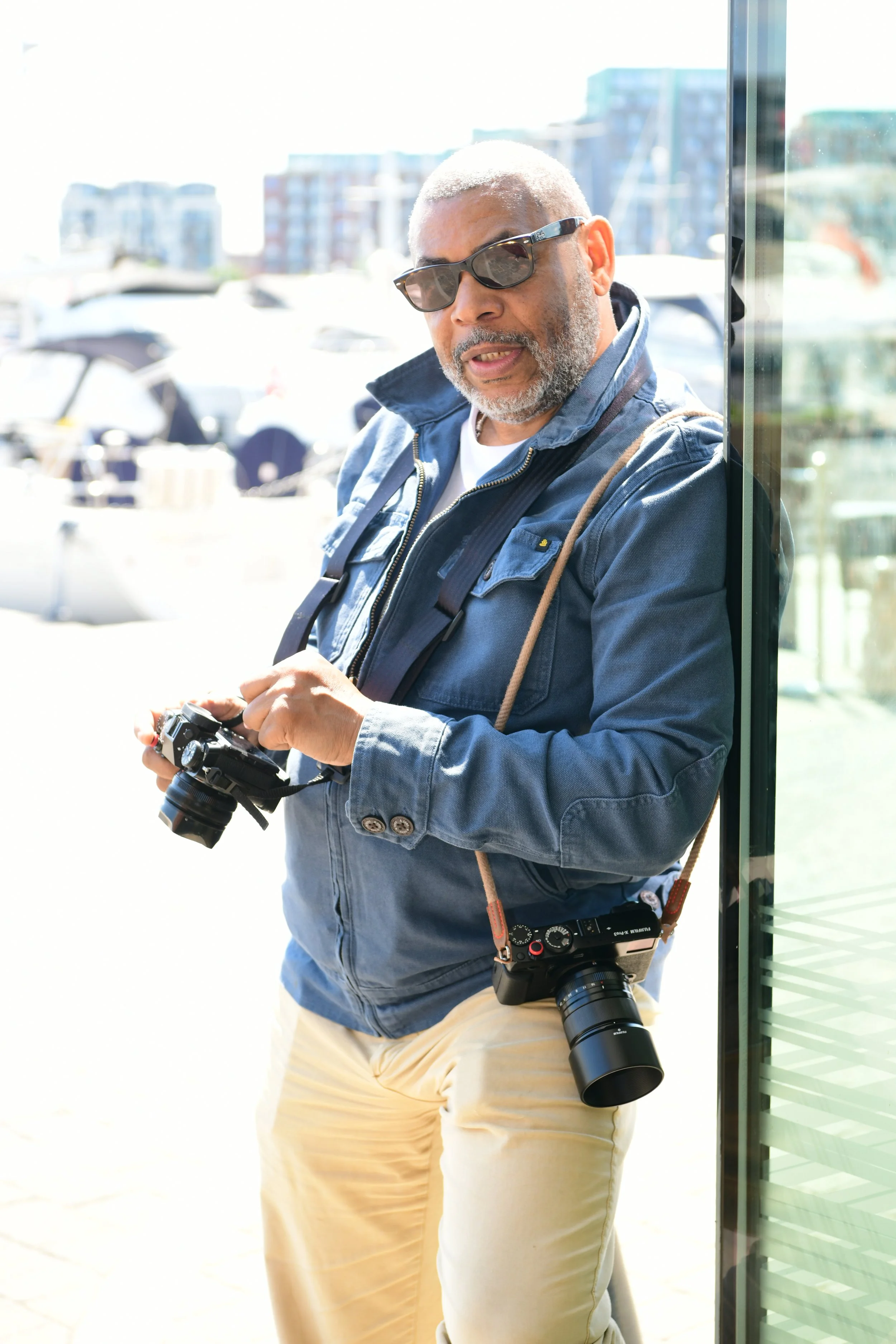 john Ferguson personal branding shoot next to waterfront