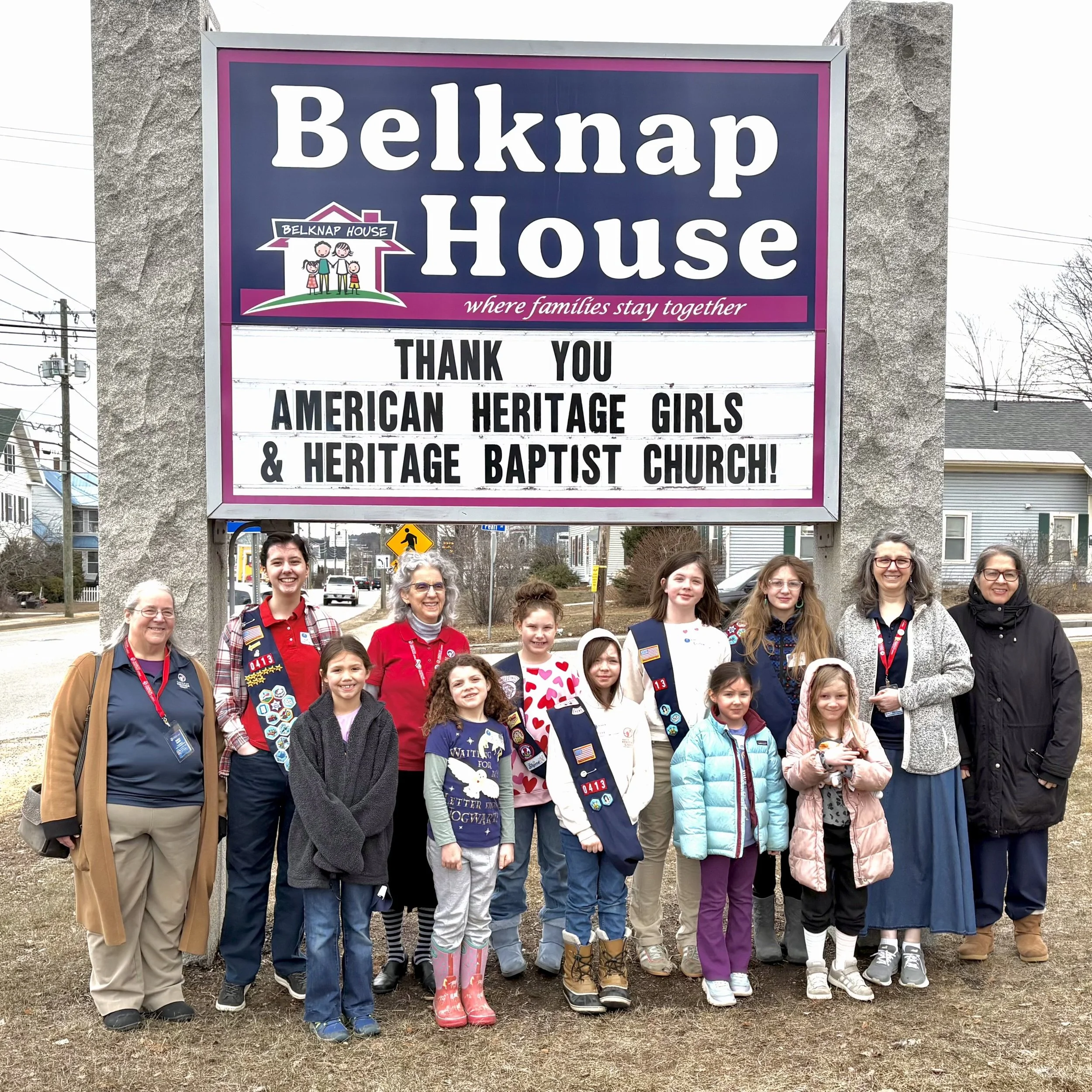 Laconia Girls Fulfill Belknap House Wishlist