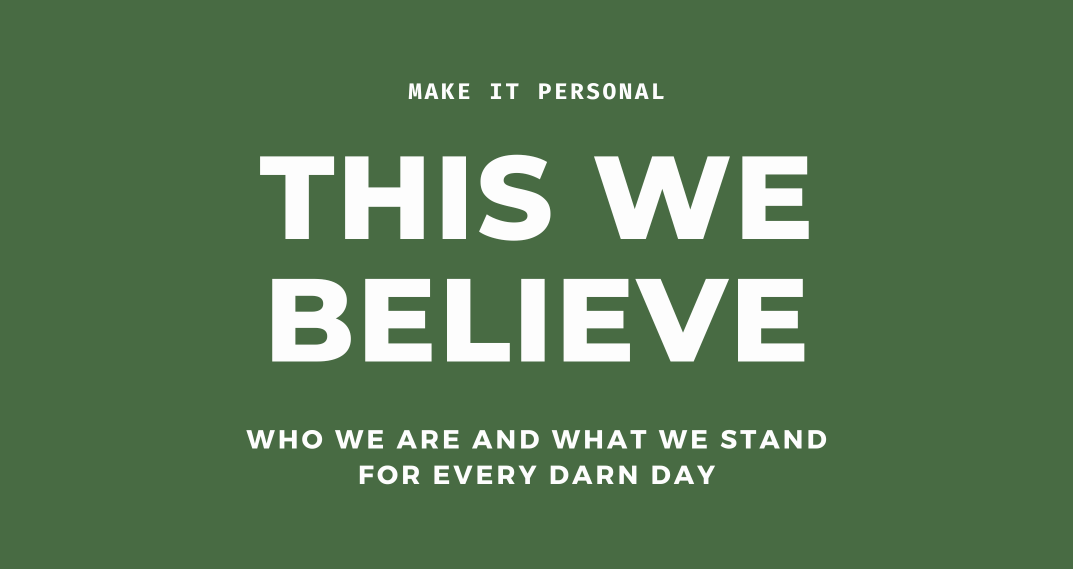 This We Believe