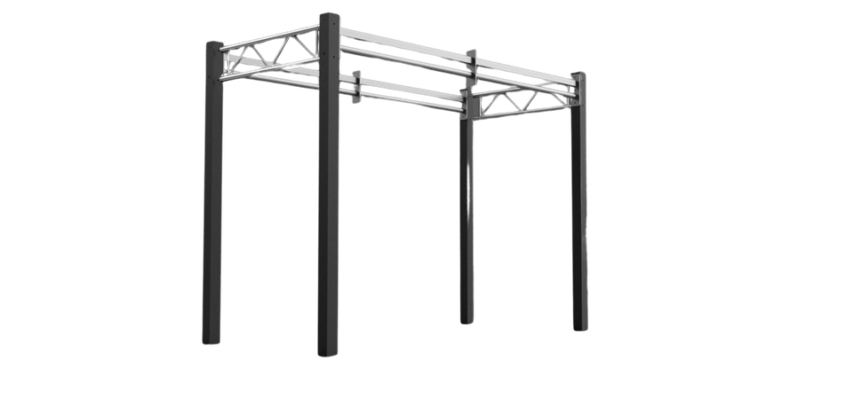 24' Freestanding Rig: Intermediate 1 - 2' Monkey Bar Spacing