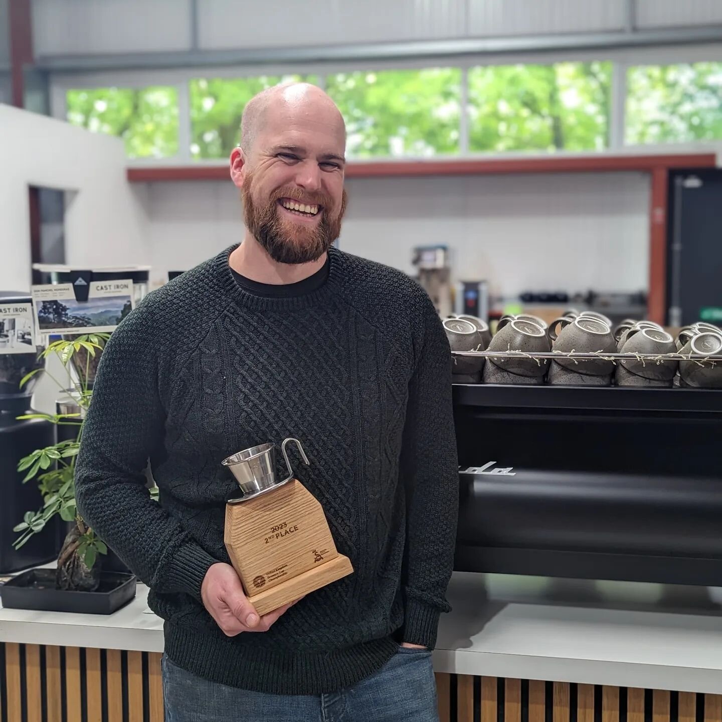 2nd Place!!!! Little old market town Tonbridge is now home to the 2nd best filter brewer in the ruddy UK!!!! 

As some of you will now know, last week our very own @davidleeper15 competed in the Semi-Finals and then Final of the @scauk Brewers Cup. U