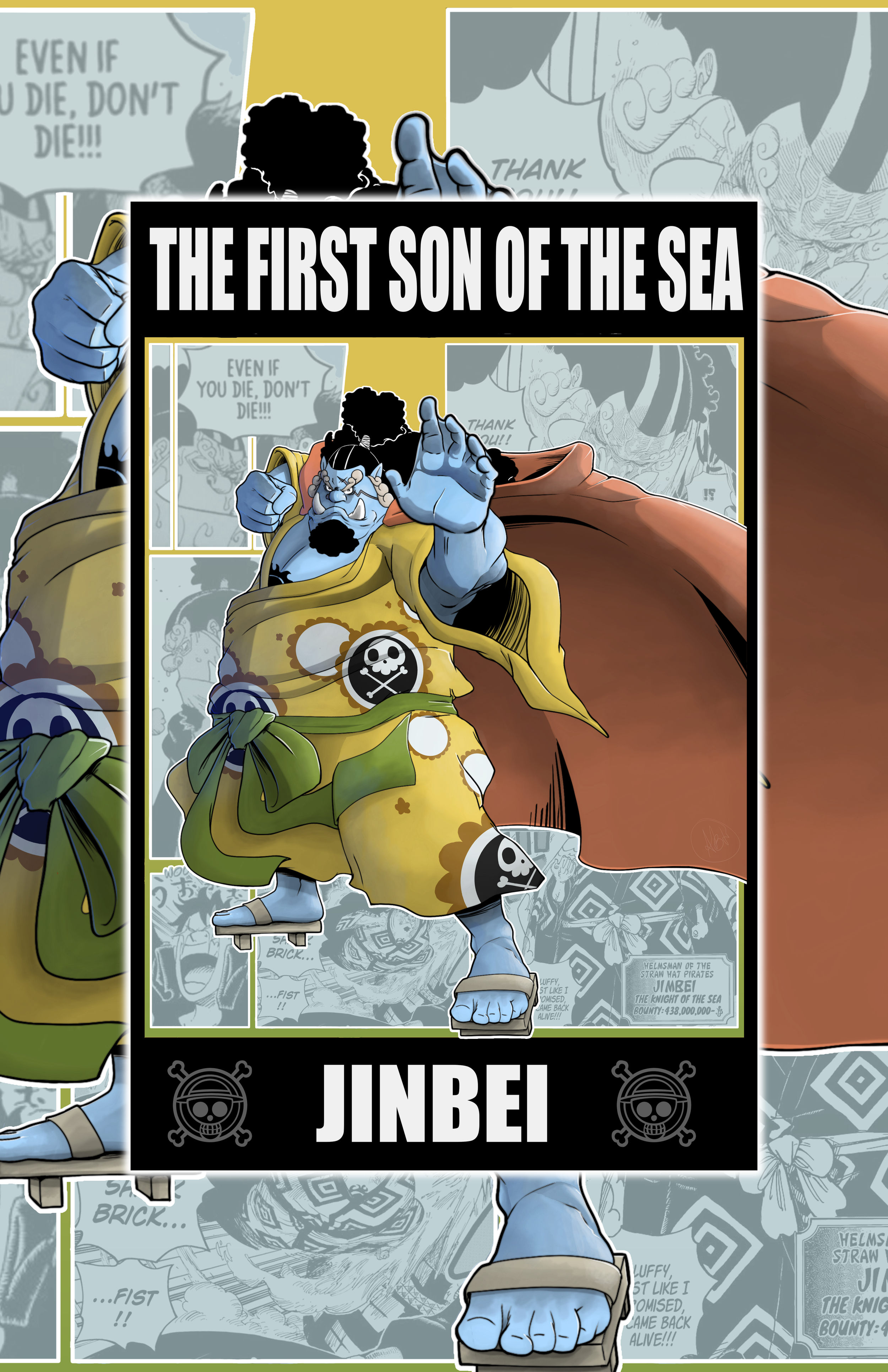 One Piece Print - Jinbei