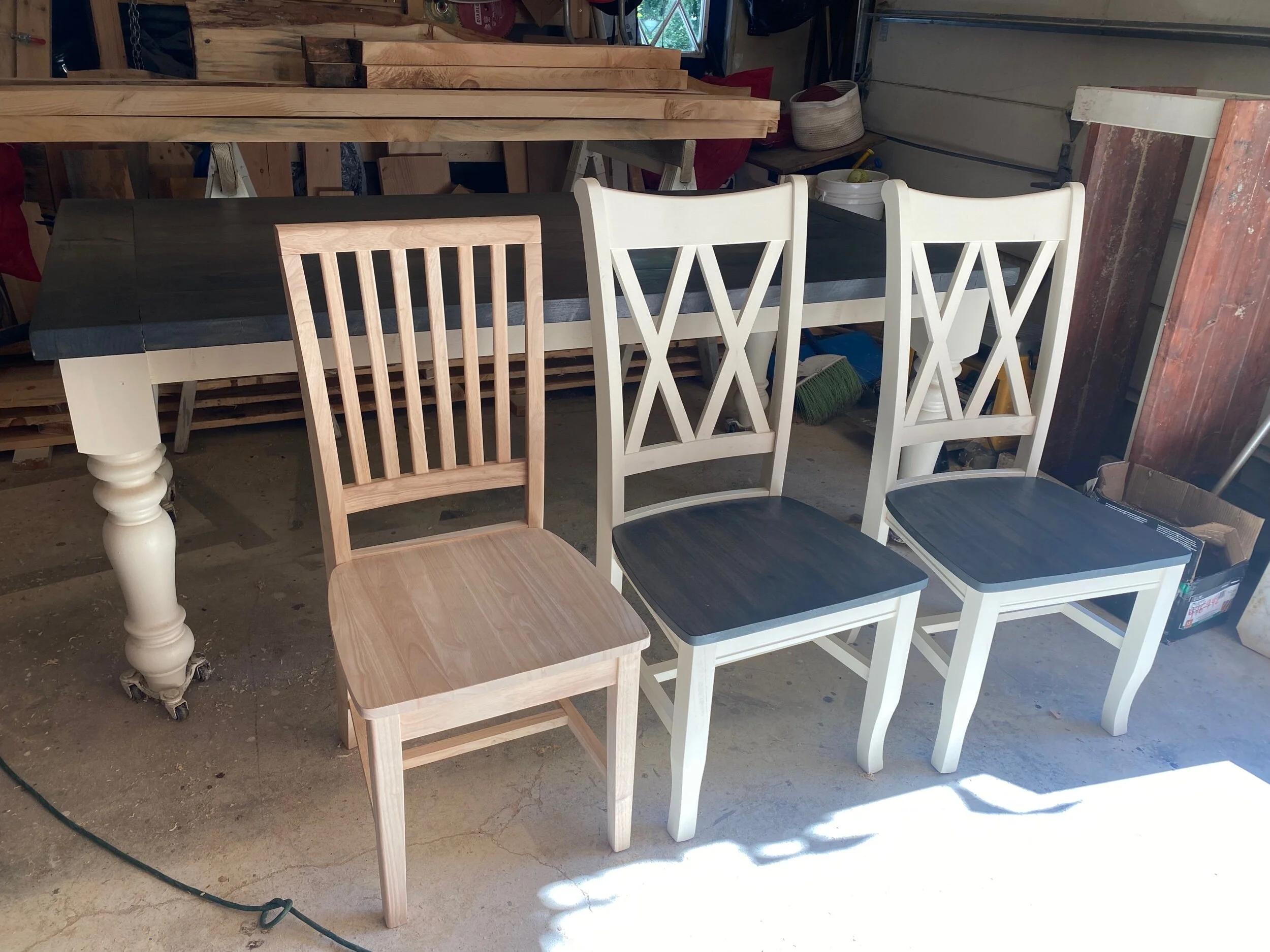 Unfinished farmhouse chairs sale