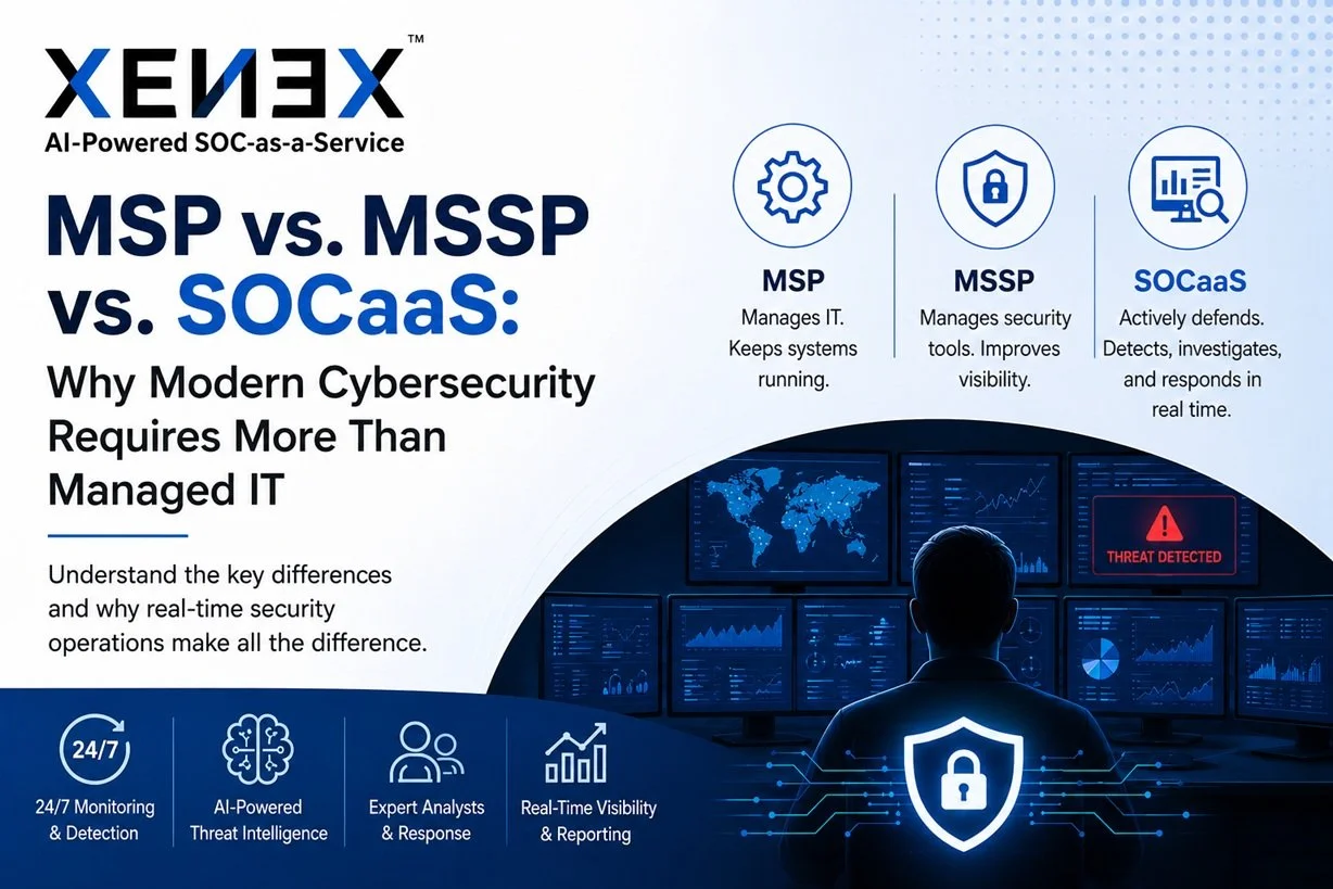 MSP vs. MSSP vs. SOCaaS: Why Modern Cybersecurity Requires More Than Managed IT