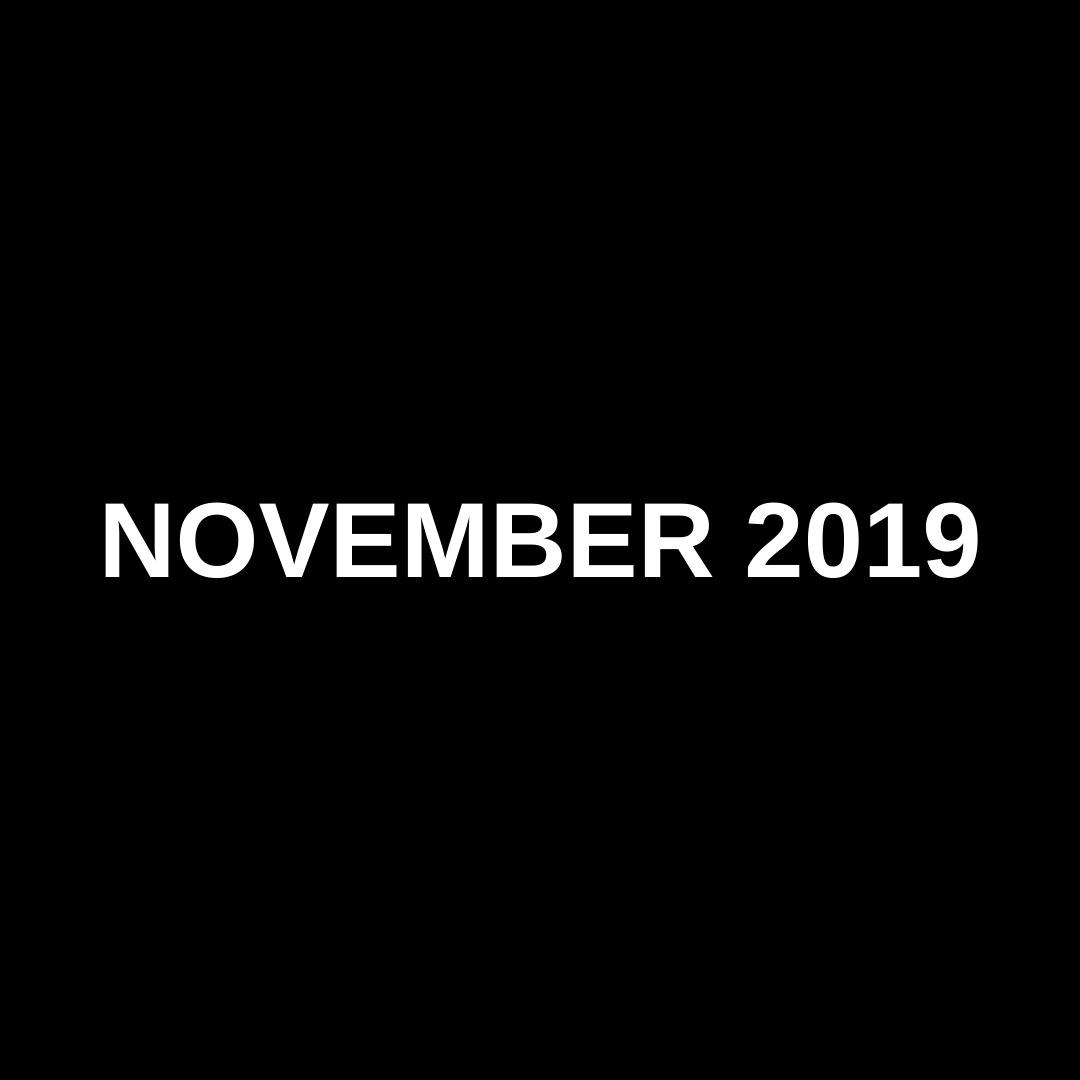 MARKET UPDATE (NOVEMBER 2019)