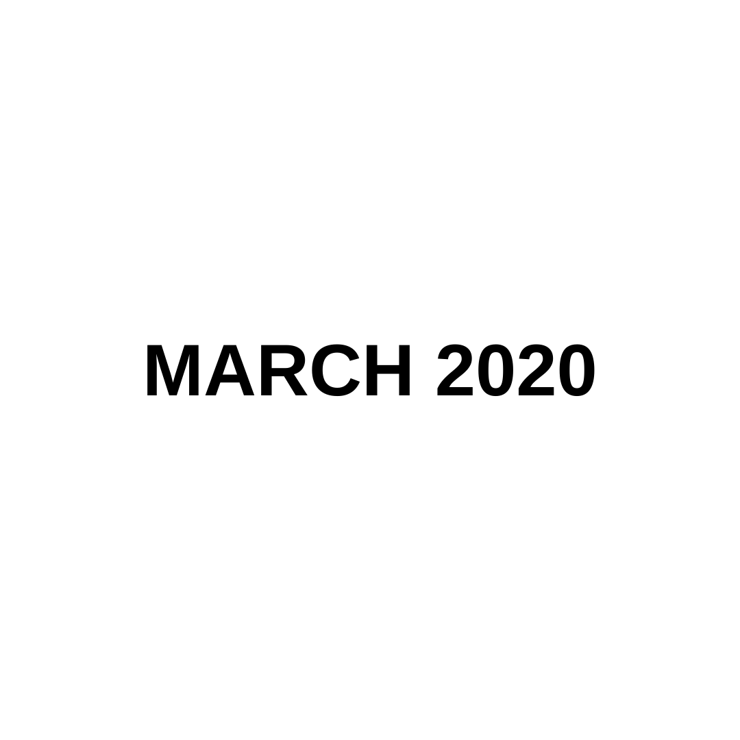 MARKET UPDATE (MARCH 2020)