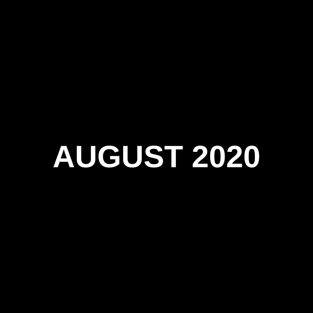 MARKET UPDATE (AUGUST 2020)