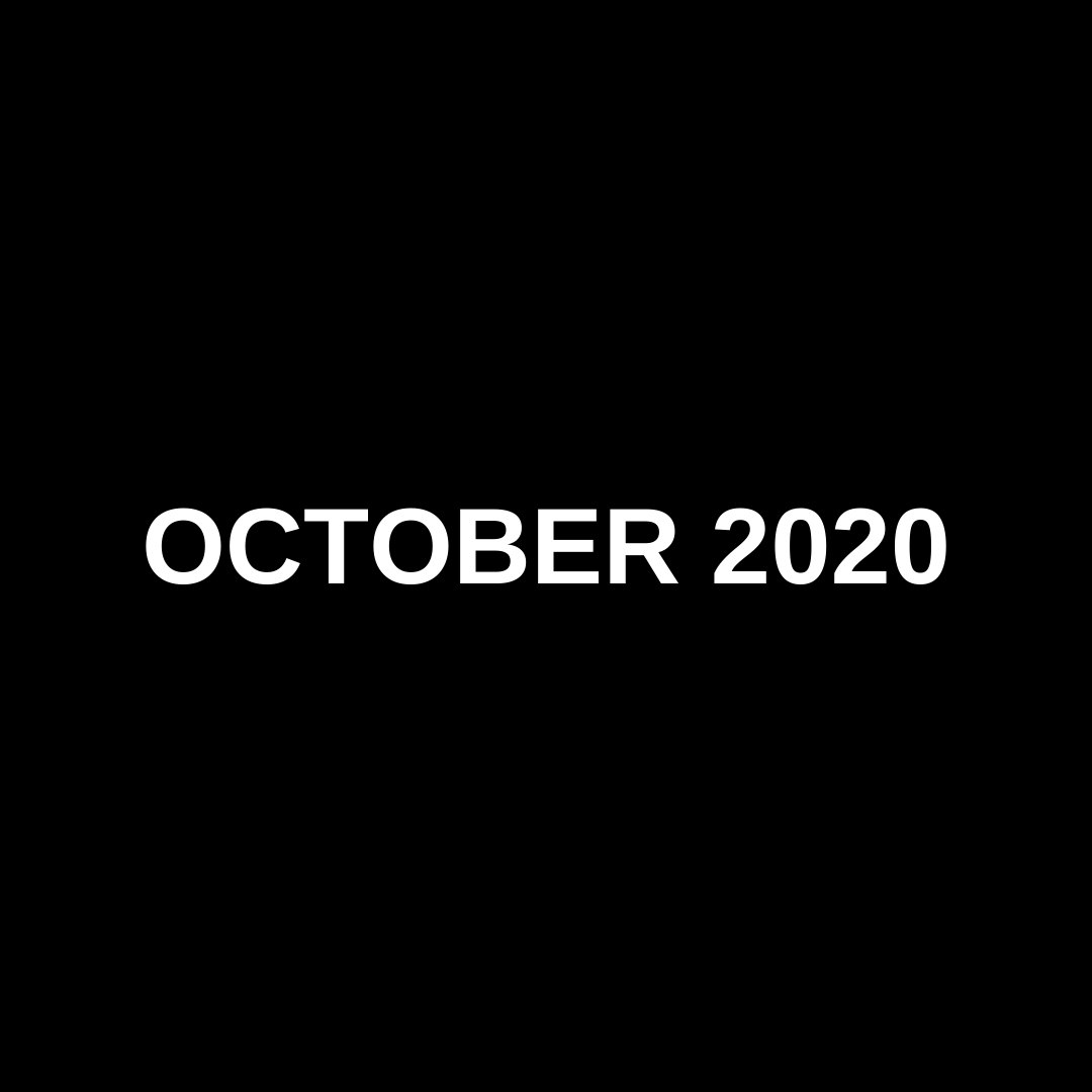 MARKET UPDATE (OCTOBER 2020)