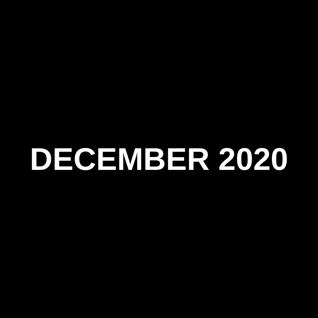 MARKET UPDATE (DECEMBER 2020)