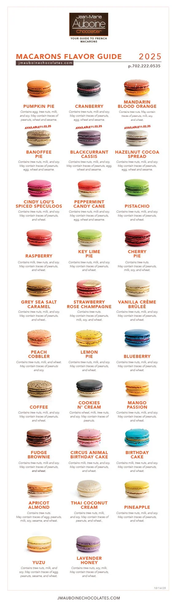 Choose your Flavors: 12 French Macarons