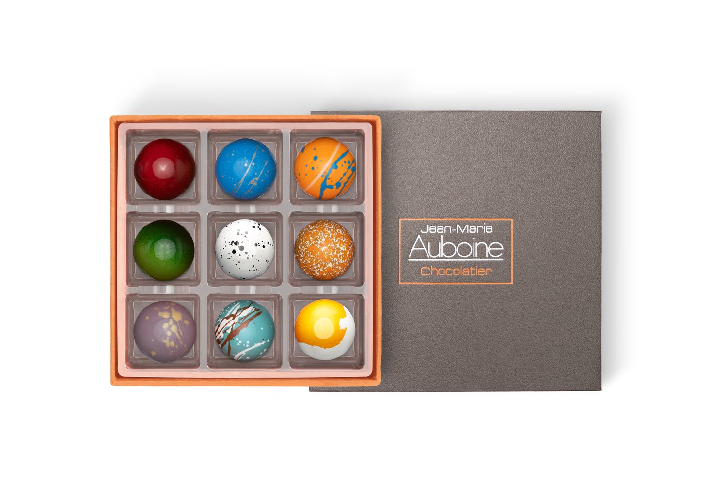 9pc Signature ALL COLORFUL Chocolate Collection — Jean-Marie Auboine  Chocolatier
