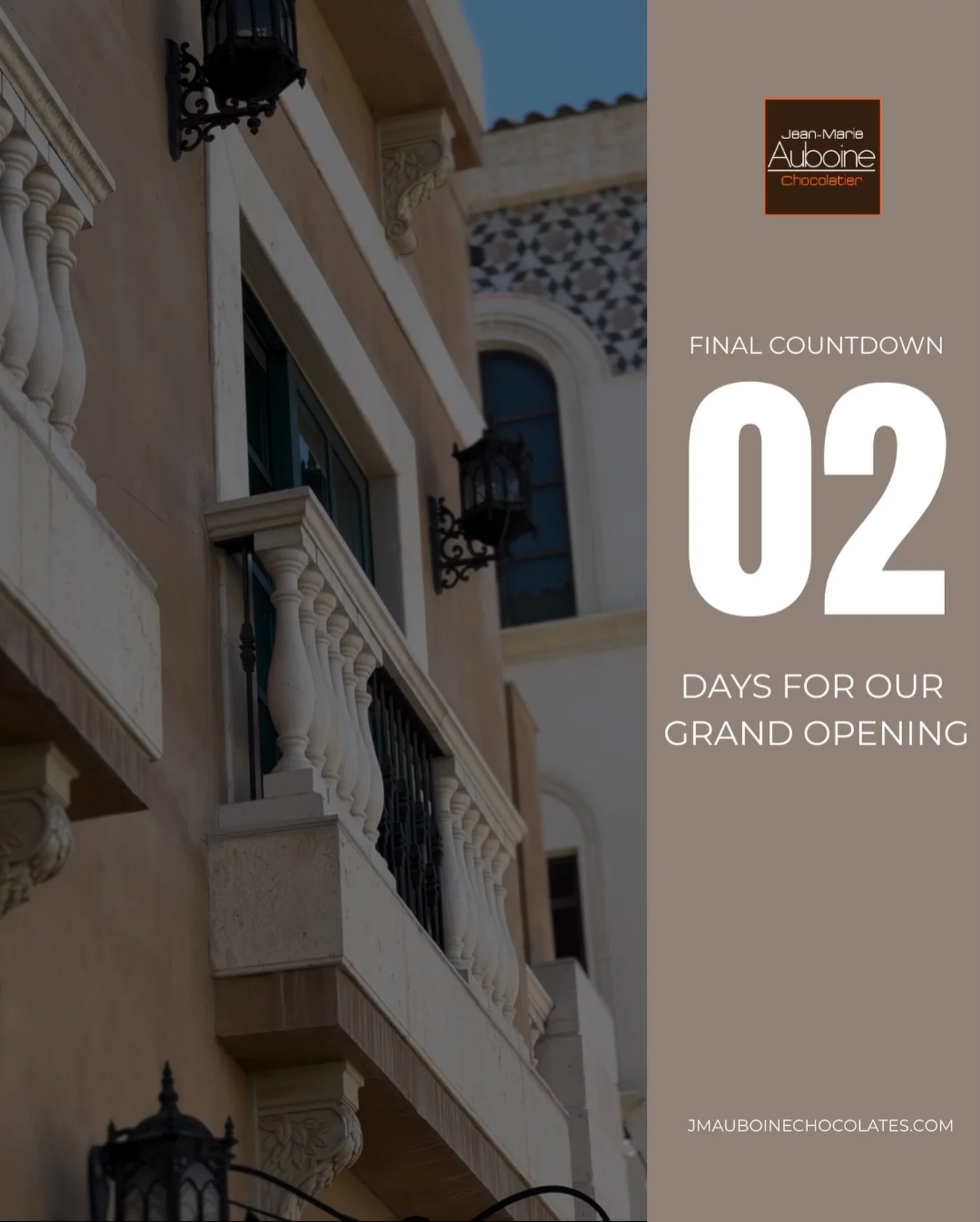 ✌️ days! #grandopening #lasvegas #jeanmarieauboinechocolatier