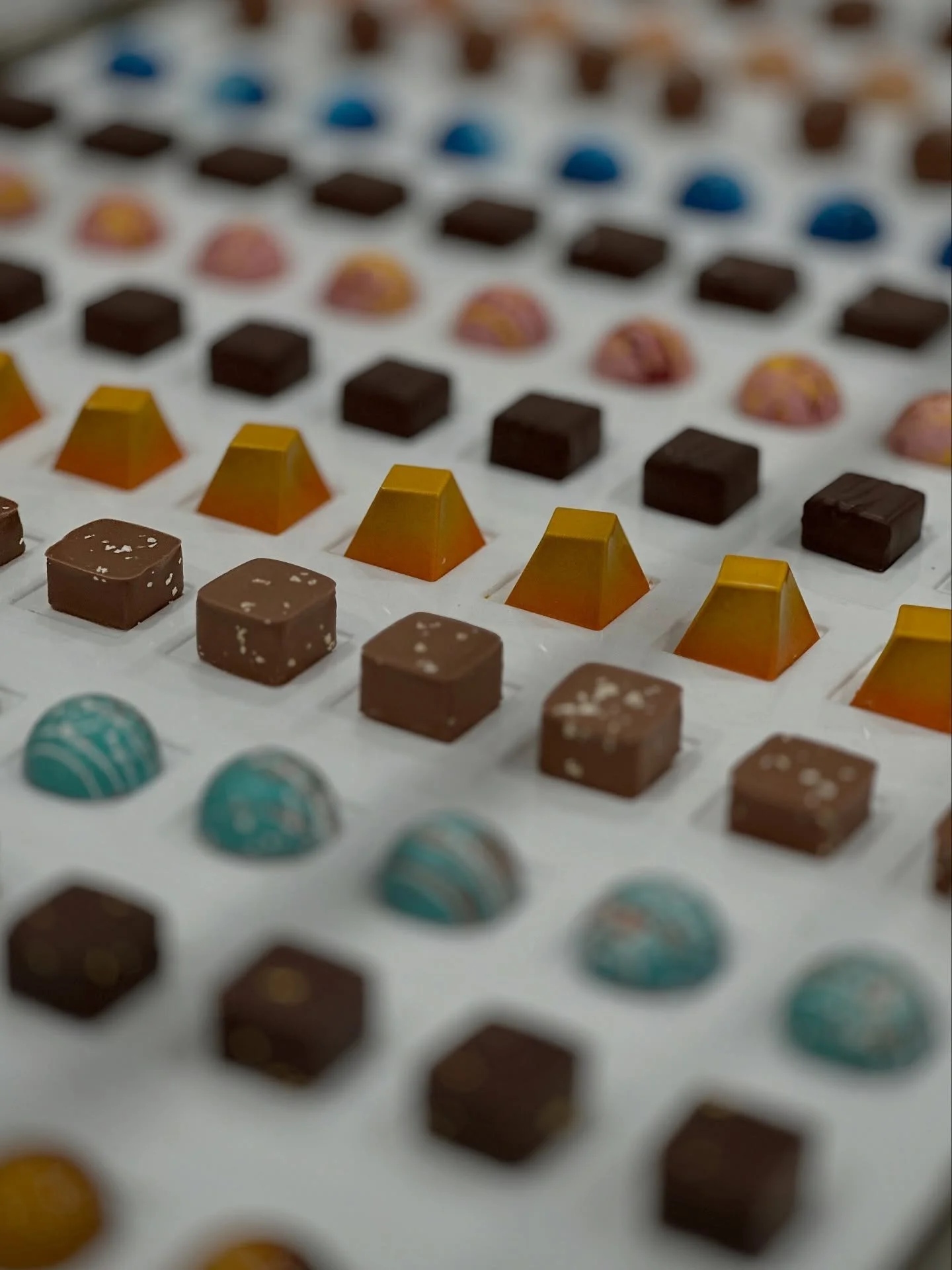 Our chocolate display 🫶 #chocolates #lasvegas #chocolateshop