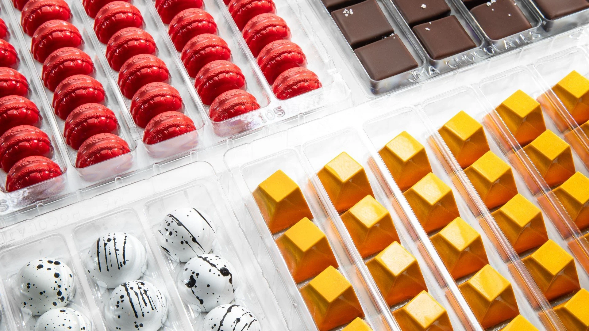 Premium Chocolate Bonbon Display by Jean-Marie Auboine Chocolatier