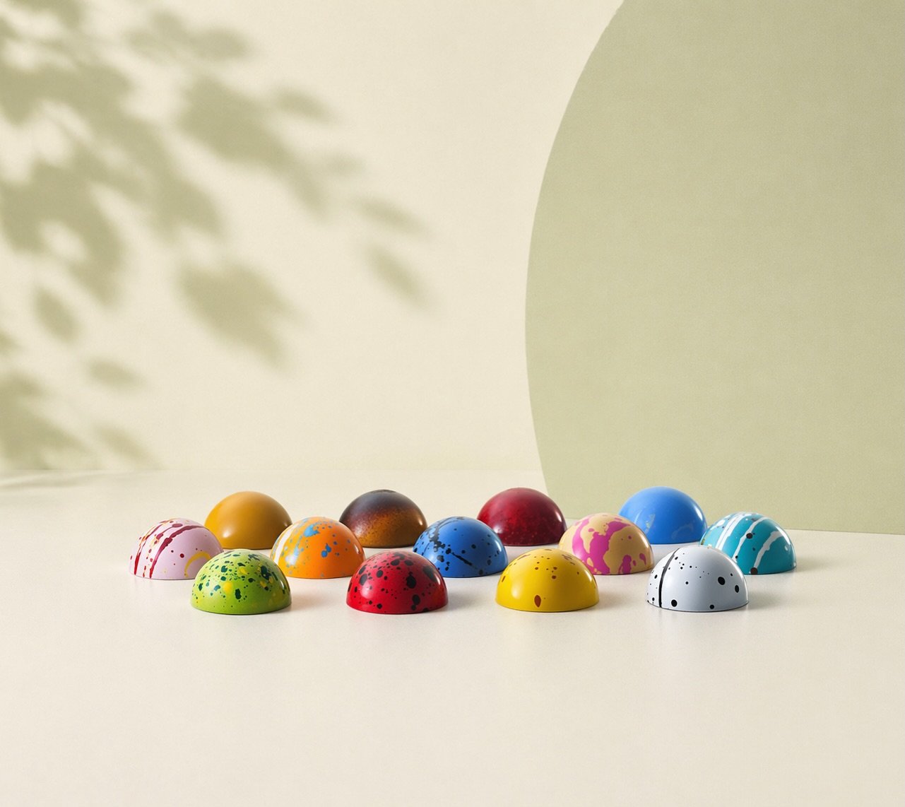 What&rsquo;s your favorite chocolate from our Colorful Collection? #chocolates #colorful #artisan #lasvegas