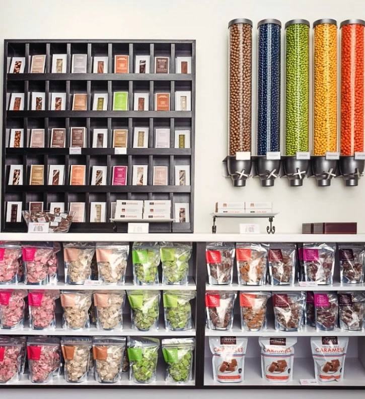 Our Tivoli Village Chocolate Store opens everyday! Monday to Friday from 10 AM to 8 PM. Saturday from 10 AM &ndash; 7 PM &amp; Sunday starting at 11 AM till 6PM. See you there! #chocolateshop #chocolate #lasvegas #candyshop