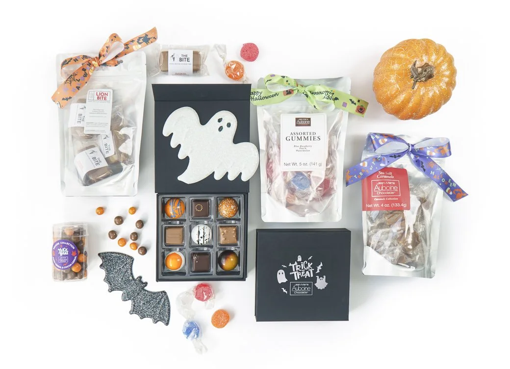 Group shot of Halloween chocolate collection