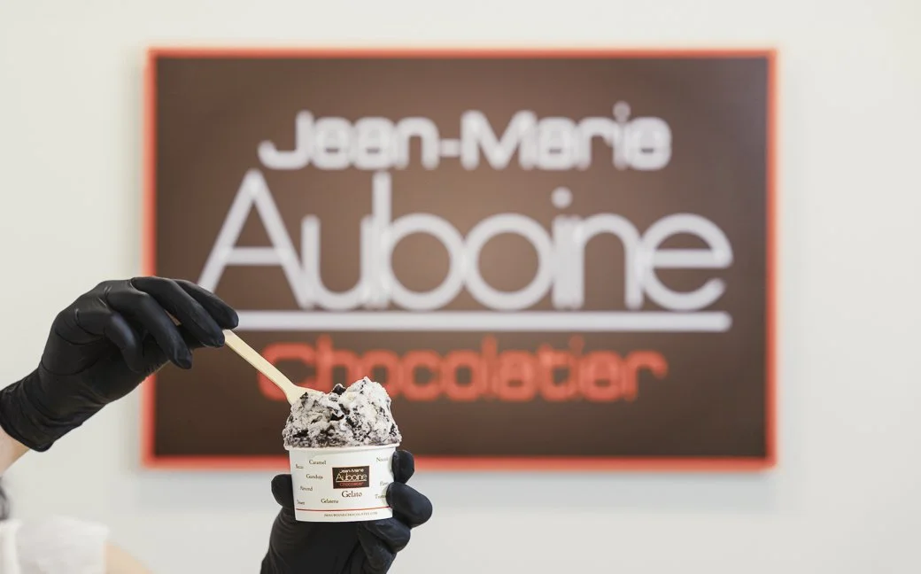 Handcrafted gelato at Jean-Marie Auboine Chocolatier in Tivoli Village Las Vegas