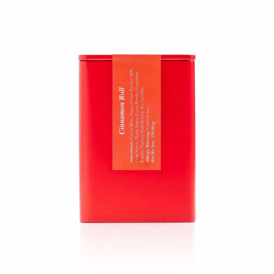 Cinnamon Roll Drinking Chocolate in Premium Red Metal Tin.jpg
