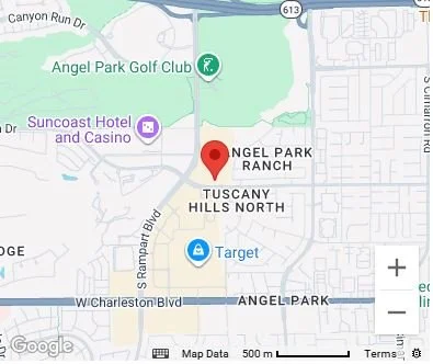 Google Map image showing Pin Drop for Tivoli Village chocolatier store location